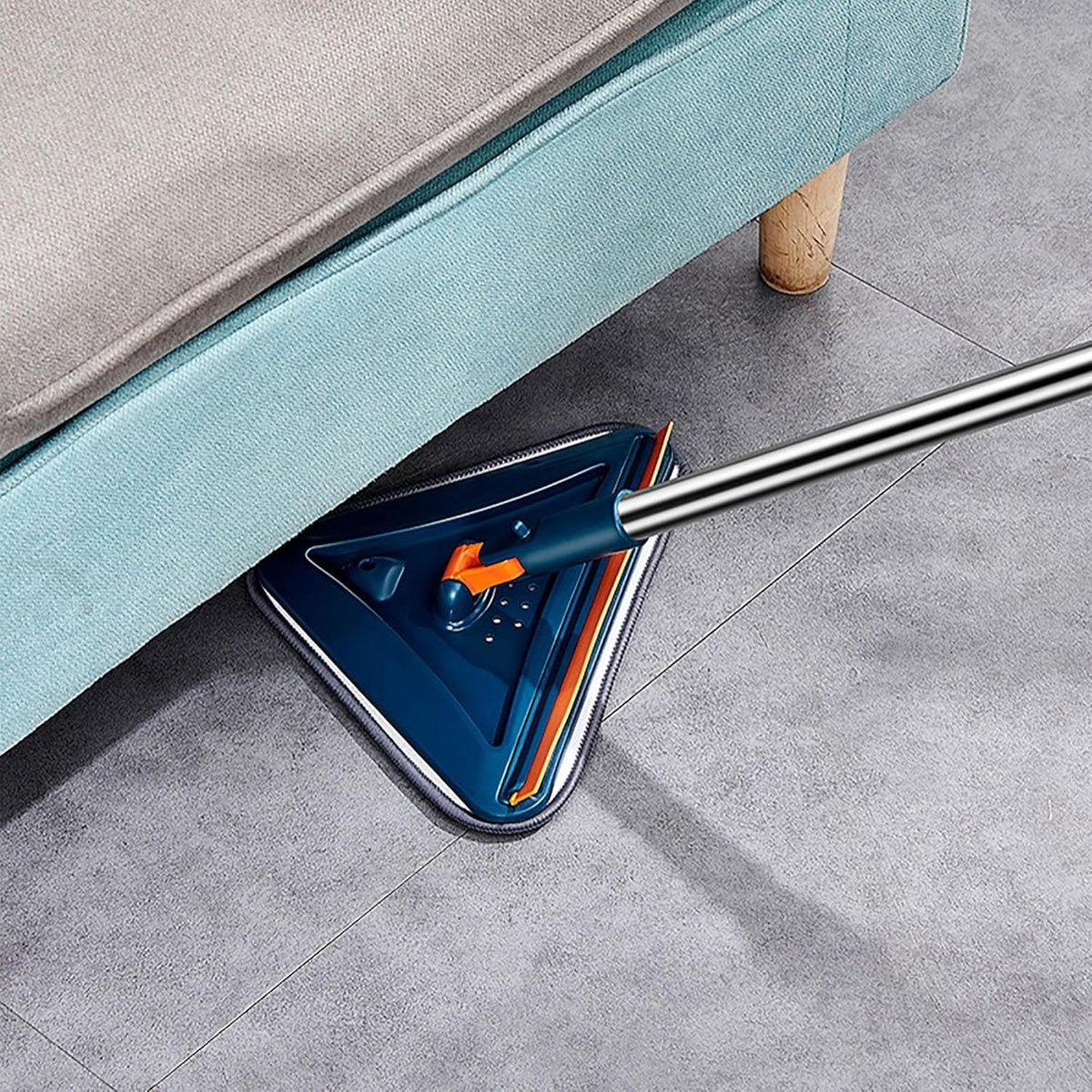 Triangle Mop with Long Handle, 360 Degree Rotating, Adjustable, Triangular Mop, Baseboard, Cleaner, Tool, Washer, Microfiber, Mop for Windows, Floor, Wall, Hardwood, Tiles