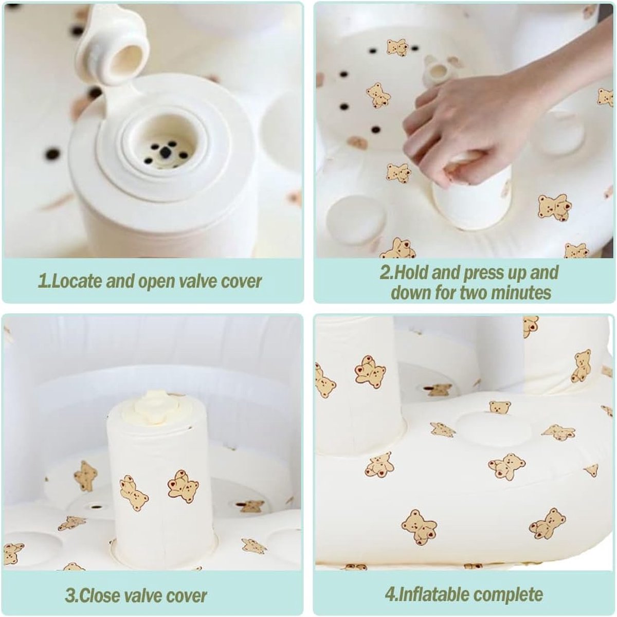Opblaasbare Stoel Baby - Opblaasbare Babystoel - Stoel Baby - Baby Floating Stoel