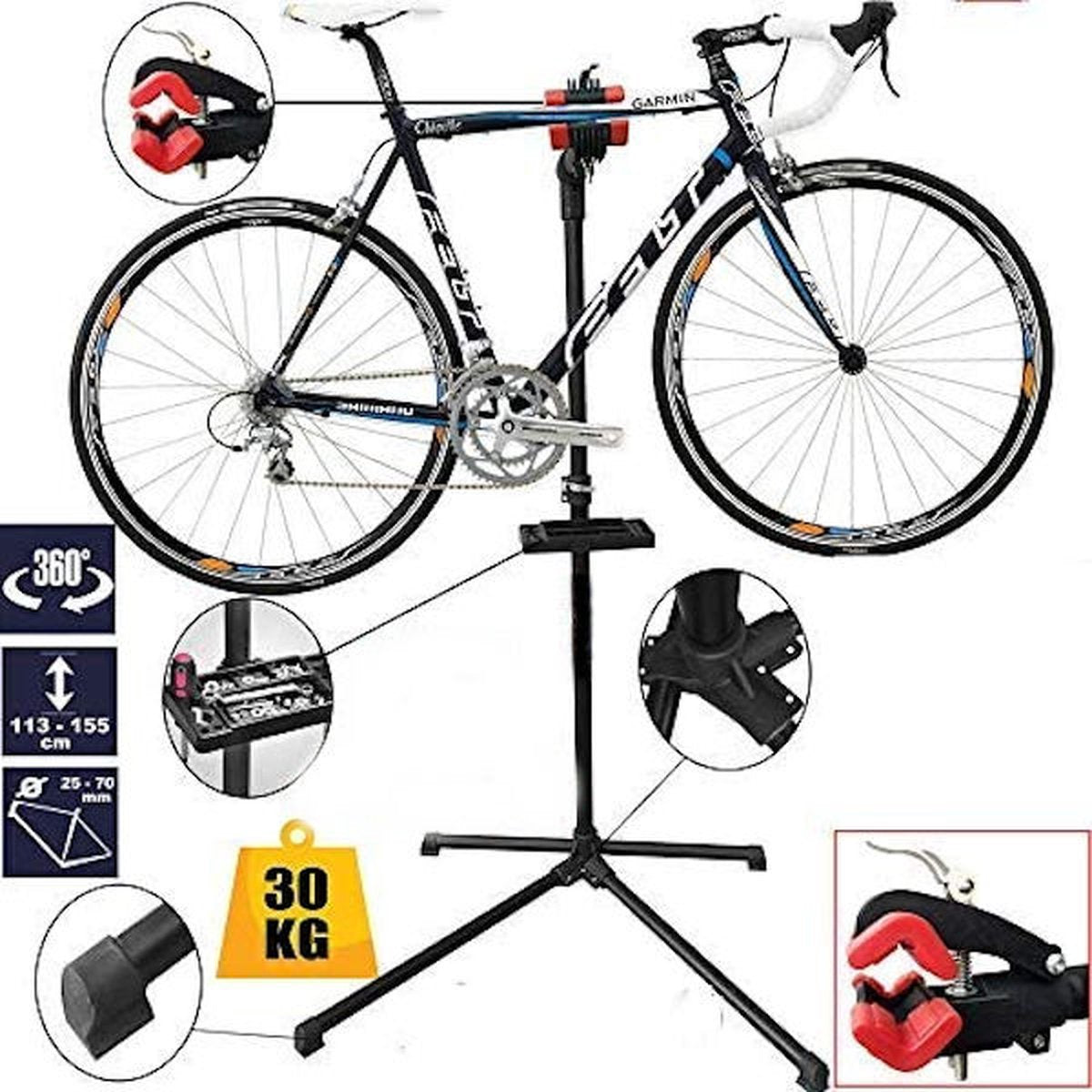 Repair Assembly Stand Bike - 360° Rotatable - Tool Tray - Bike Repair - Assembly Support - Road Bike - Mtb