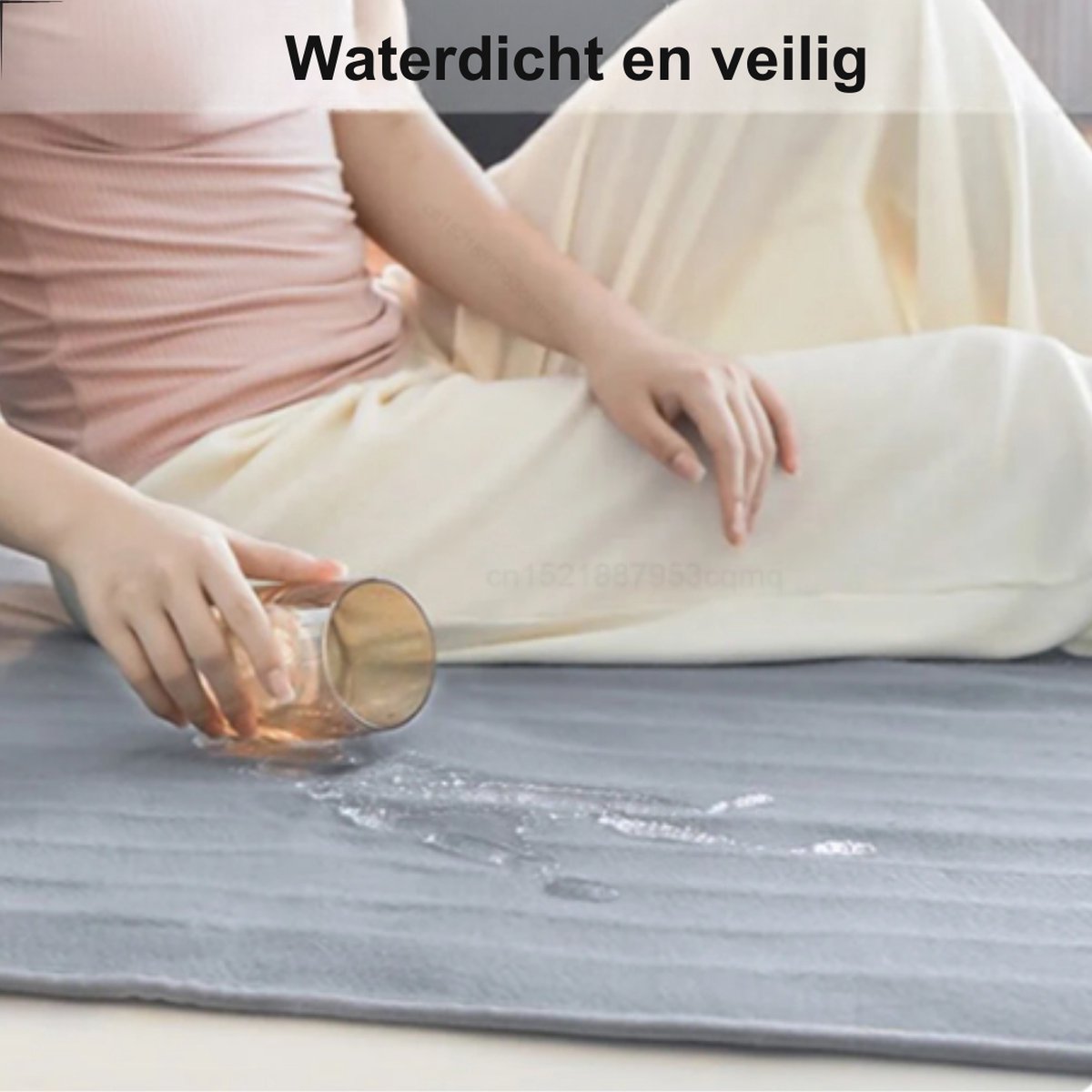 P&P Goods Elektrische Deken – Onderdeken – Warmtedeken – Dubbele Temperatuurregelaar – Zacht & Huidvriendelijk – Automatische Uitschakeling – Waterdicht – Met Afstandsbediening – 1.5M Kabel – 70x150CM – Grijs