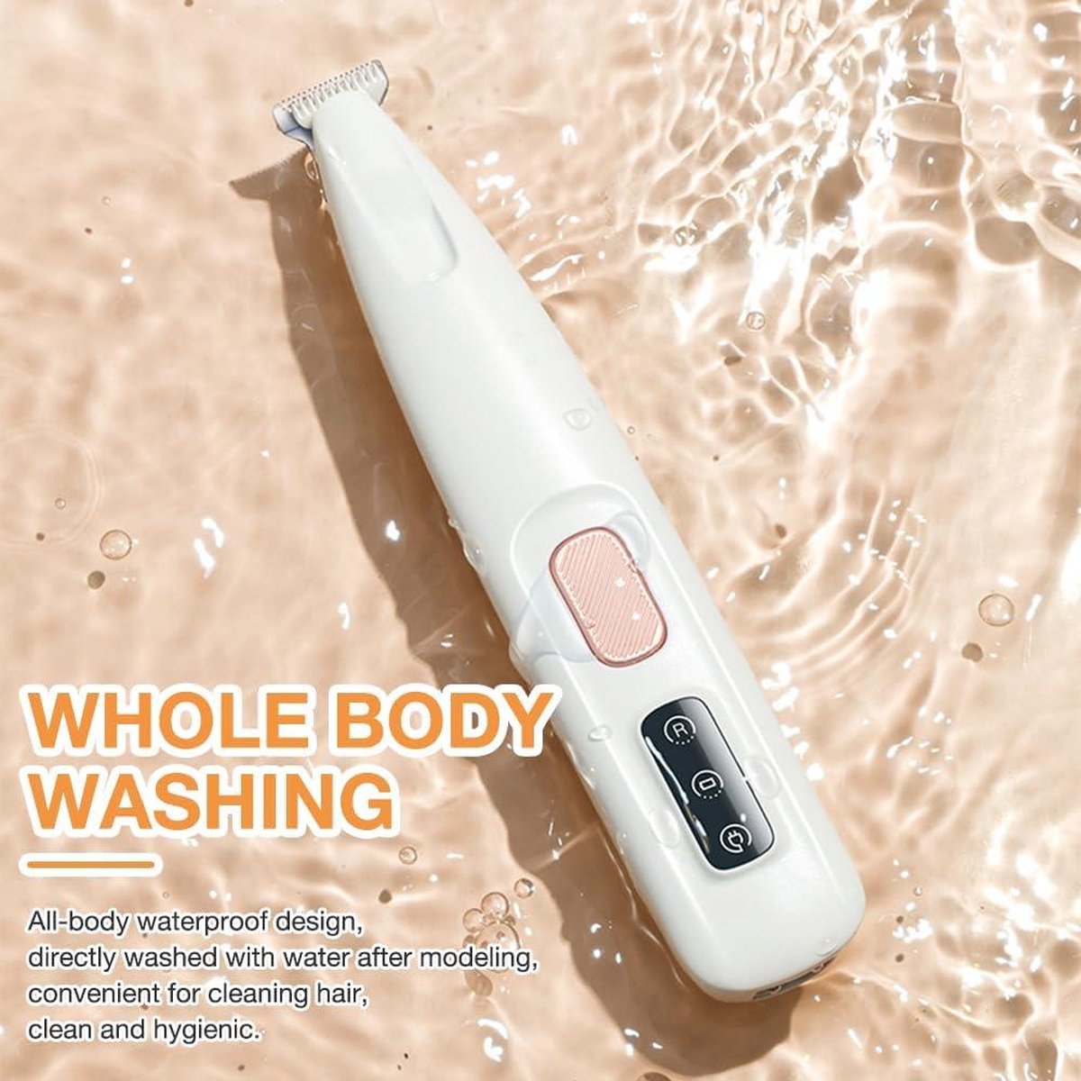 Professional dog and cat clipper - trimmer for paws, eyes, ears, face and rump with LED - USB rechargeable Dog clipper thick coat