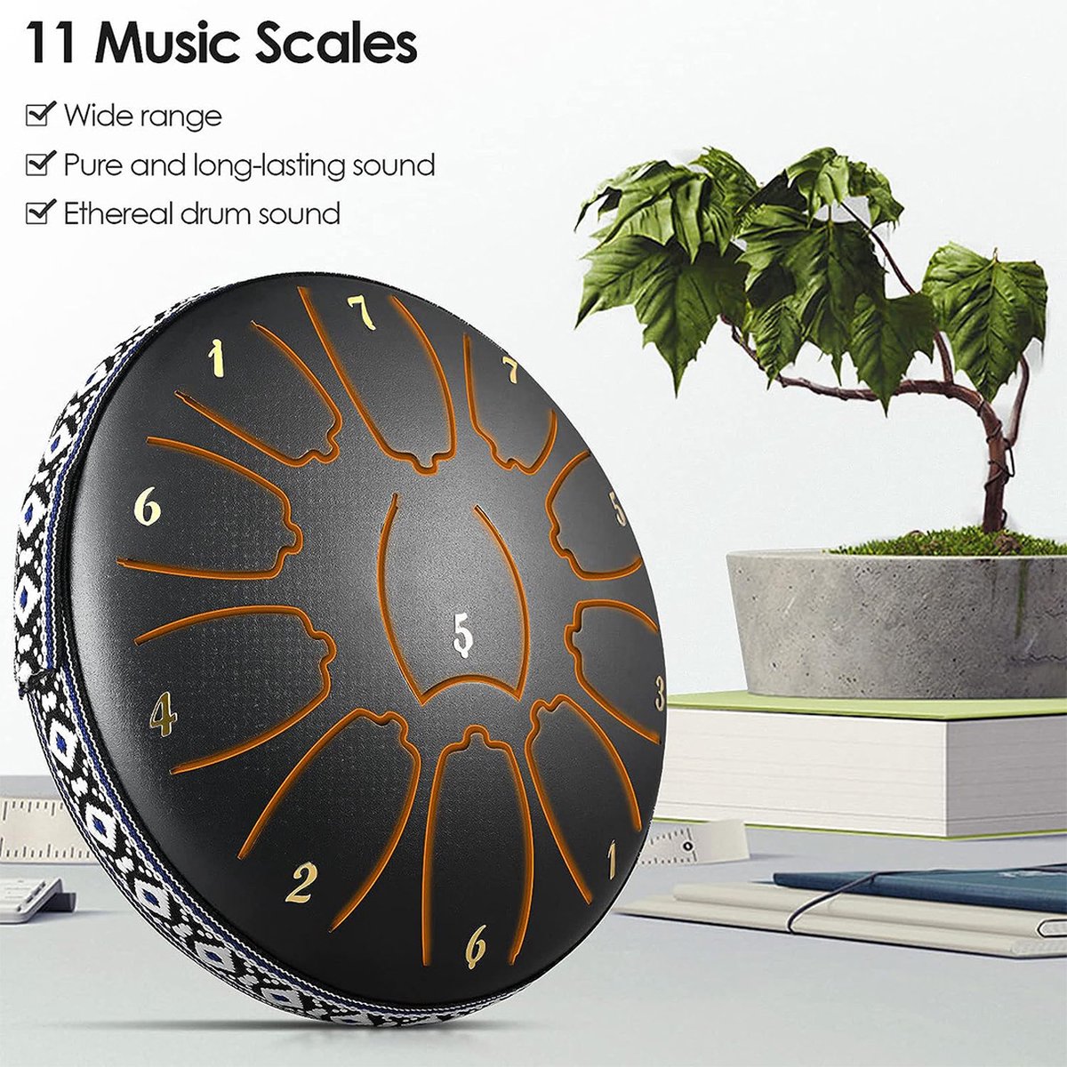 Tongue Drum - Handpan - Tongue Drum 11 Tonen - Muziekinstrumenten - Tongtrommel - Handpan drum