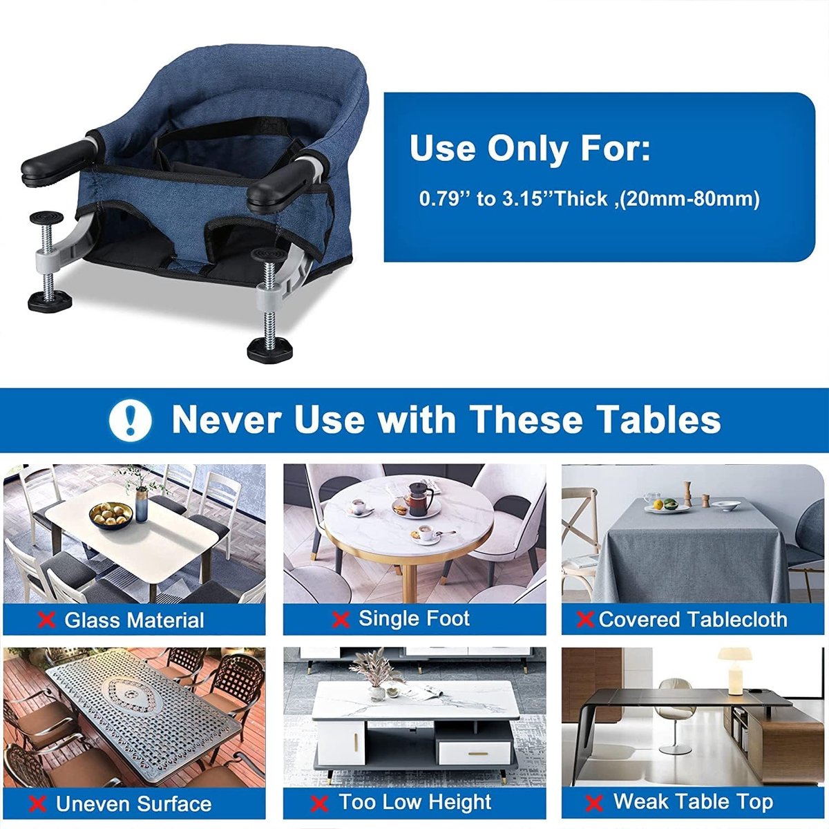 Babystoel voor aan Tafel - Babystoel Tafel - Babystoel - Baby Eetstoel - Baby Stoeltje Zitten voor Thuis - Baby Stoel voor Eten - Baby Stoel voor aan Tafel - Baby Stoel voor Thuis - Kinderstoel - Kinderzetel