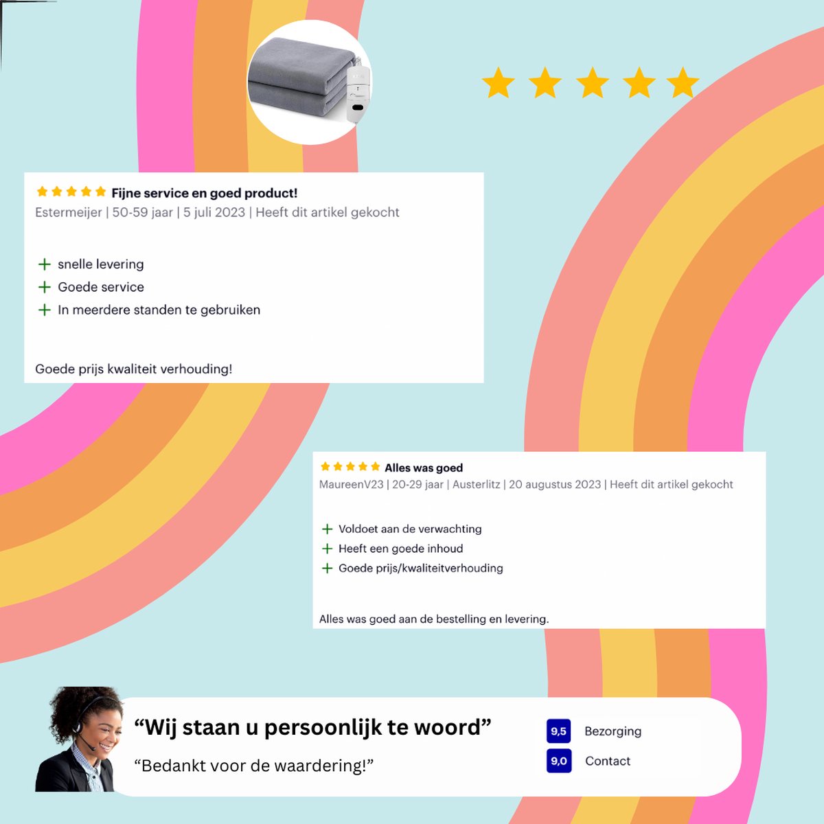 P&P Goods Elektrische Deken – Onderdeken – Warmtedeken – Dubbele Temperatuurregelaar – Zacht & Huidvriendelijk – Automatische Uitschakeling – Waterdicht – Met Afstandsbediening – 1.5M Kabel – 70x150CM – Grijs