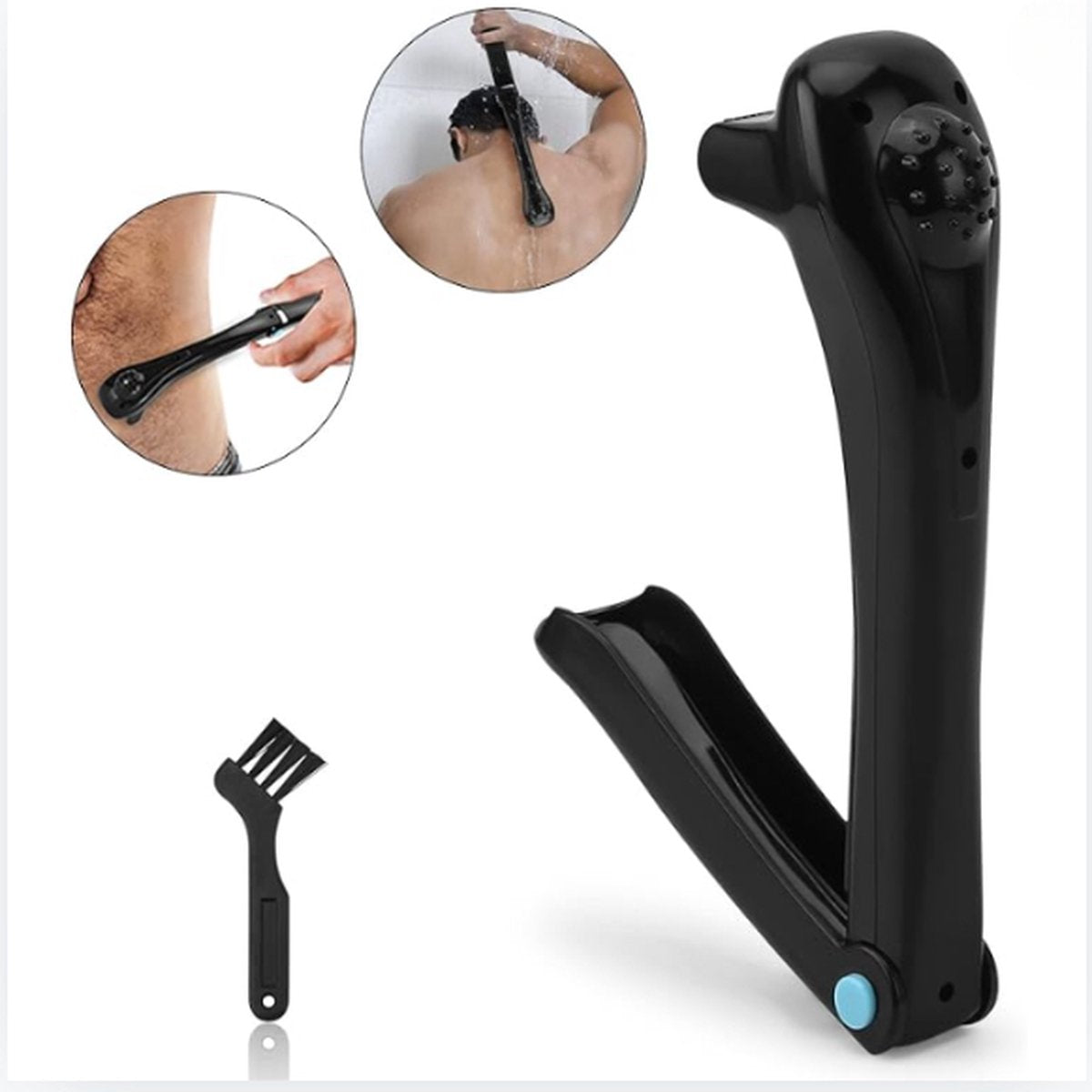 Back Shaver - Rugscheermes - Afneembaar - Rughaarverwijderaar - Rugscheerbeurt - Effectief - Elektrisch - Zwart