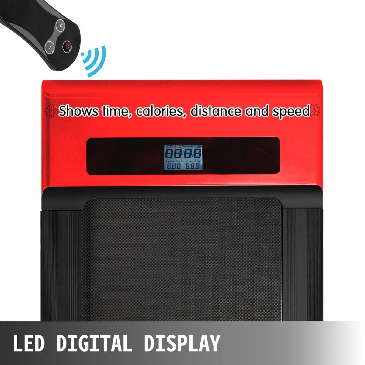 Loopbanden voor onder het bureau Werkende loopbanden voor hardlopen, Led-loopband voor thuis Hardlopen Machine met afstandsbediening, 1-6,0 km/u Snelheid Draagbare slanke loopband Oefening bin