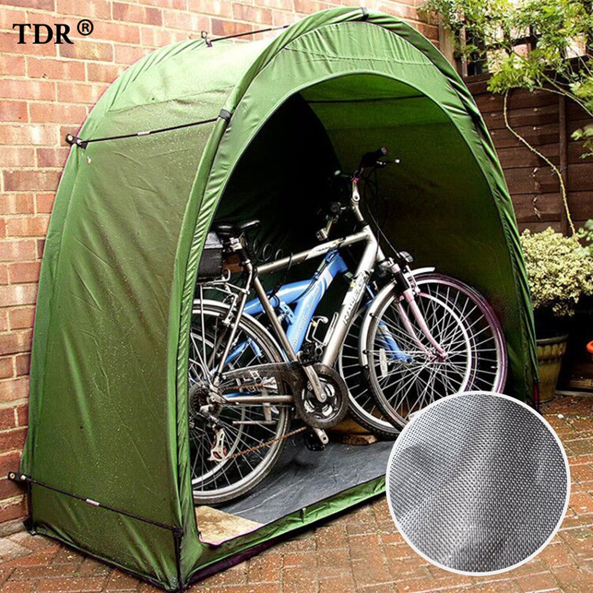 Fietstent, fietsenschuurtent, tent voor outdoor camping - groen 200*80*165CM