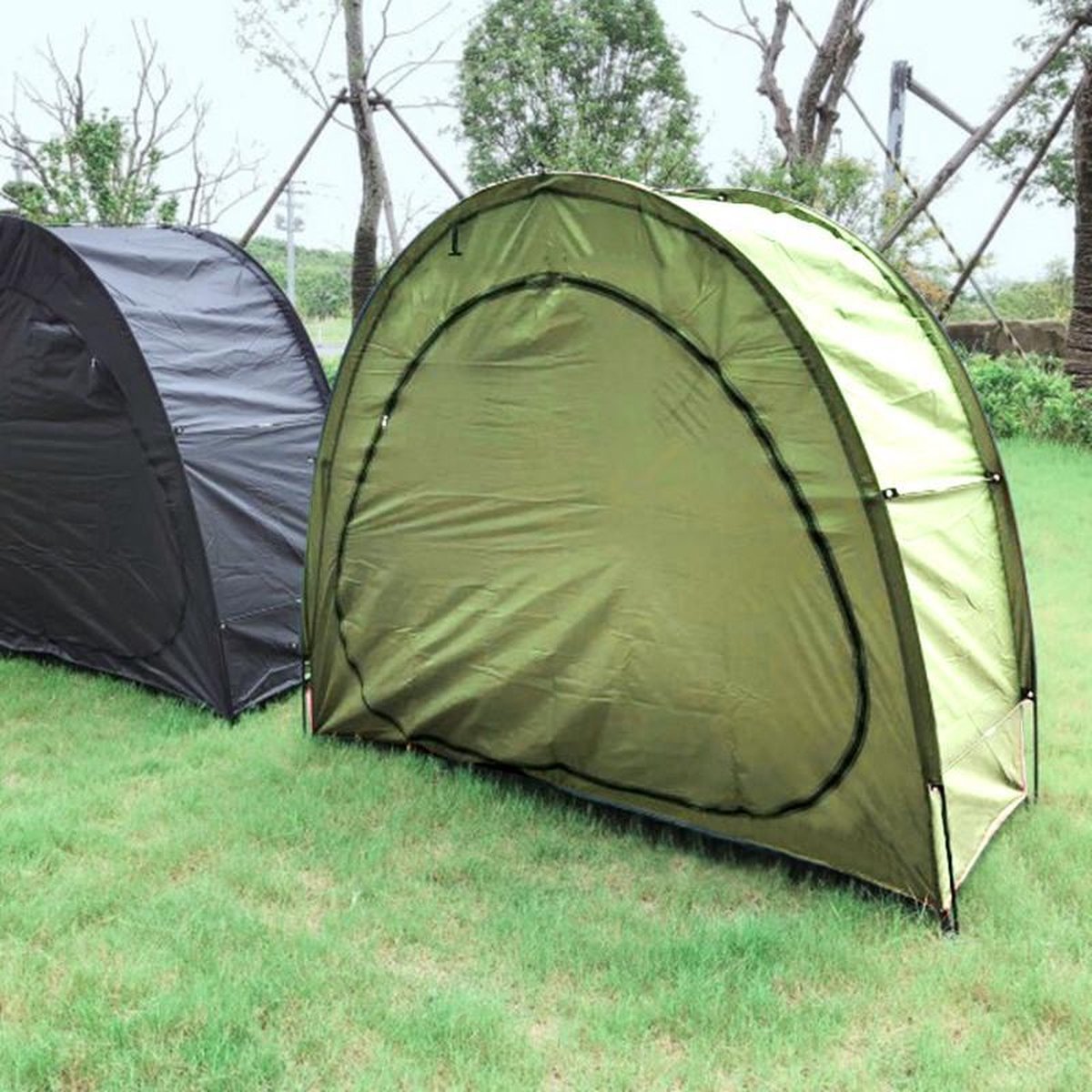 Fietstent, fietsenschuurtent, tent voor outdoor camping - groen 200*80*165CM
