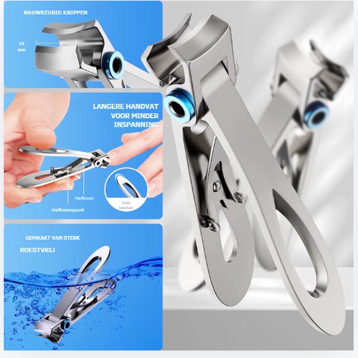 Manicure Set - Nagelknipper - Nagelschaar - Nagelset - Kalknagel - Ingegroeide Teennagel - Vijl - Nageltang