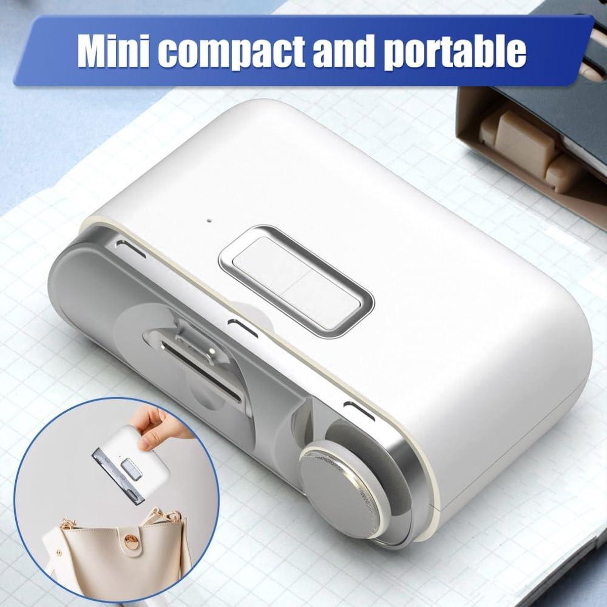Electric nail clipper and polisher - automatic nail trimmer with LED light - cordless rechargeable - 2 speeds - safe nail cutter - suitable for all age groups
