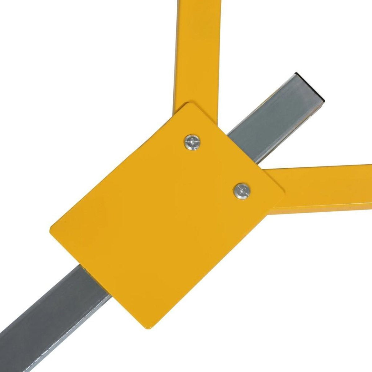 Universal Wheel Clamp with Lock - Anti-Theft Parking Clamp Security - Adjustable Wheel Lock for Car/Trailer/Caravan - With PP Sleeve Against Wheel Damage - Yellow
