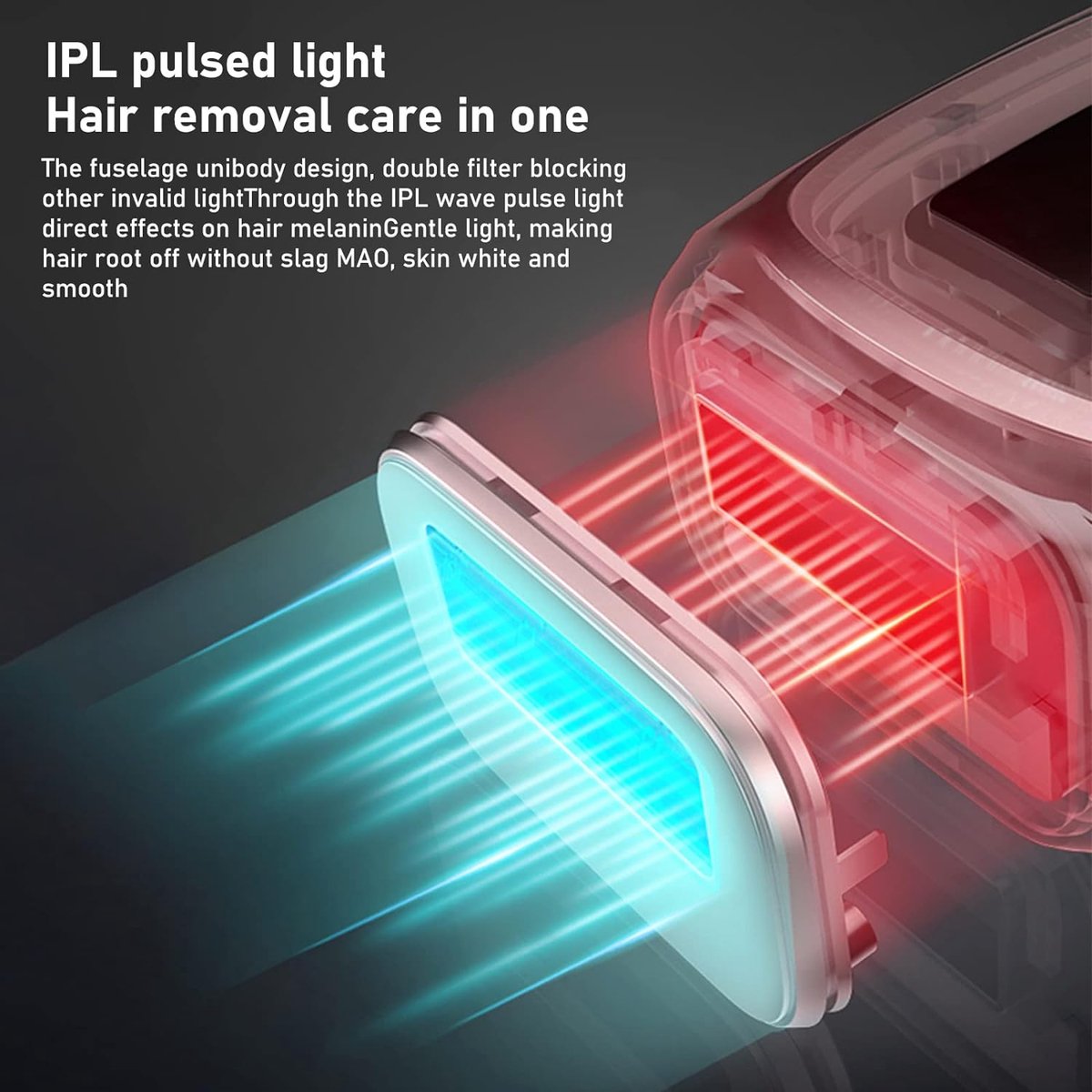 Laser Ontharingsapparaat IPL - Pijnloos & Langdurig - Epileerapparaat voor Mannen en Vrouwen - 999.900 Flitsen - Incl. Beschermbril & Scheermesje - 5 Flash Intensiteiten