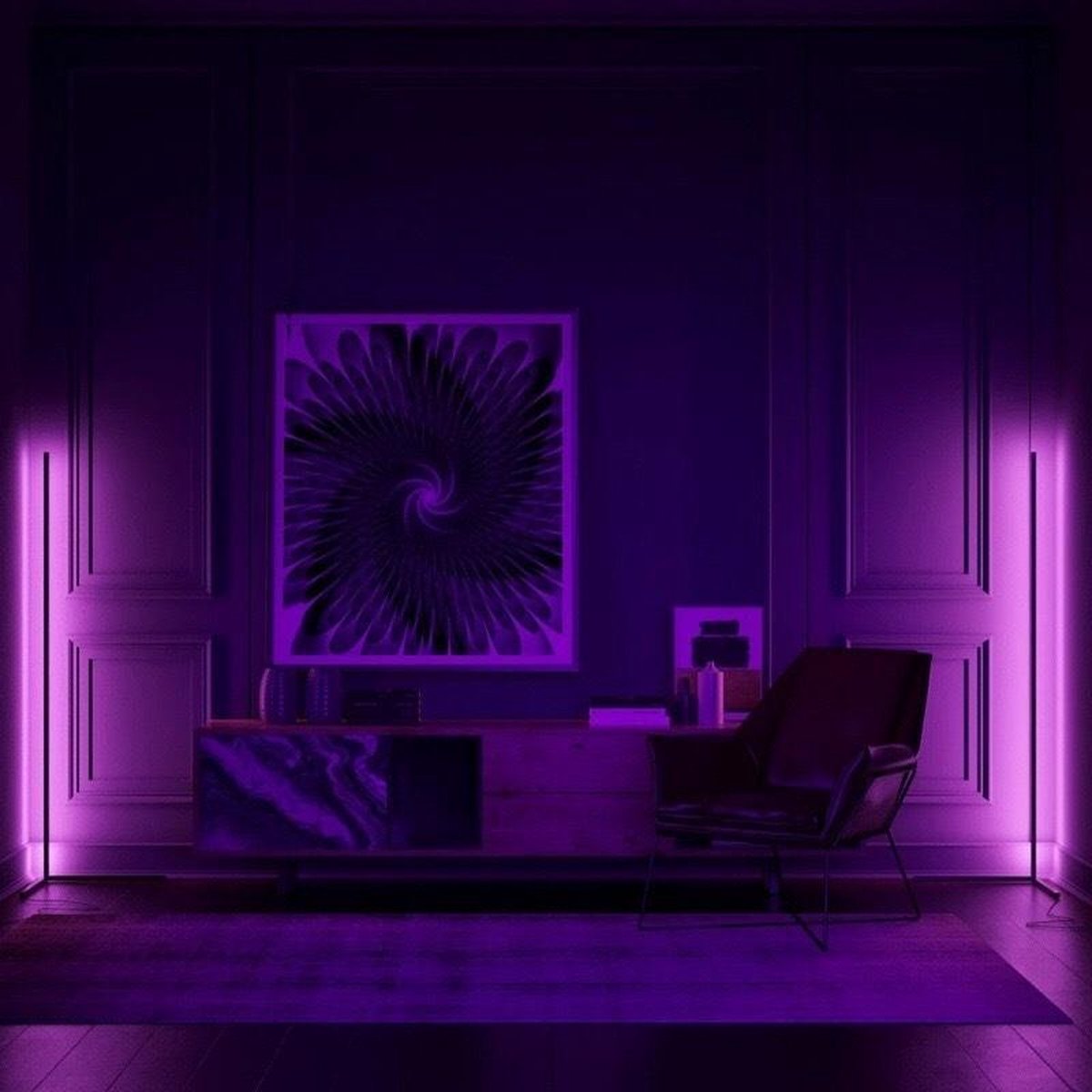 Modern LED Floor Lamp with RGB and Remote Control