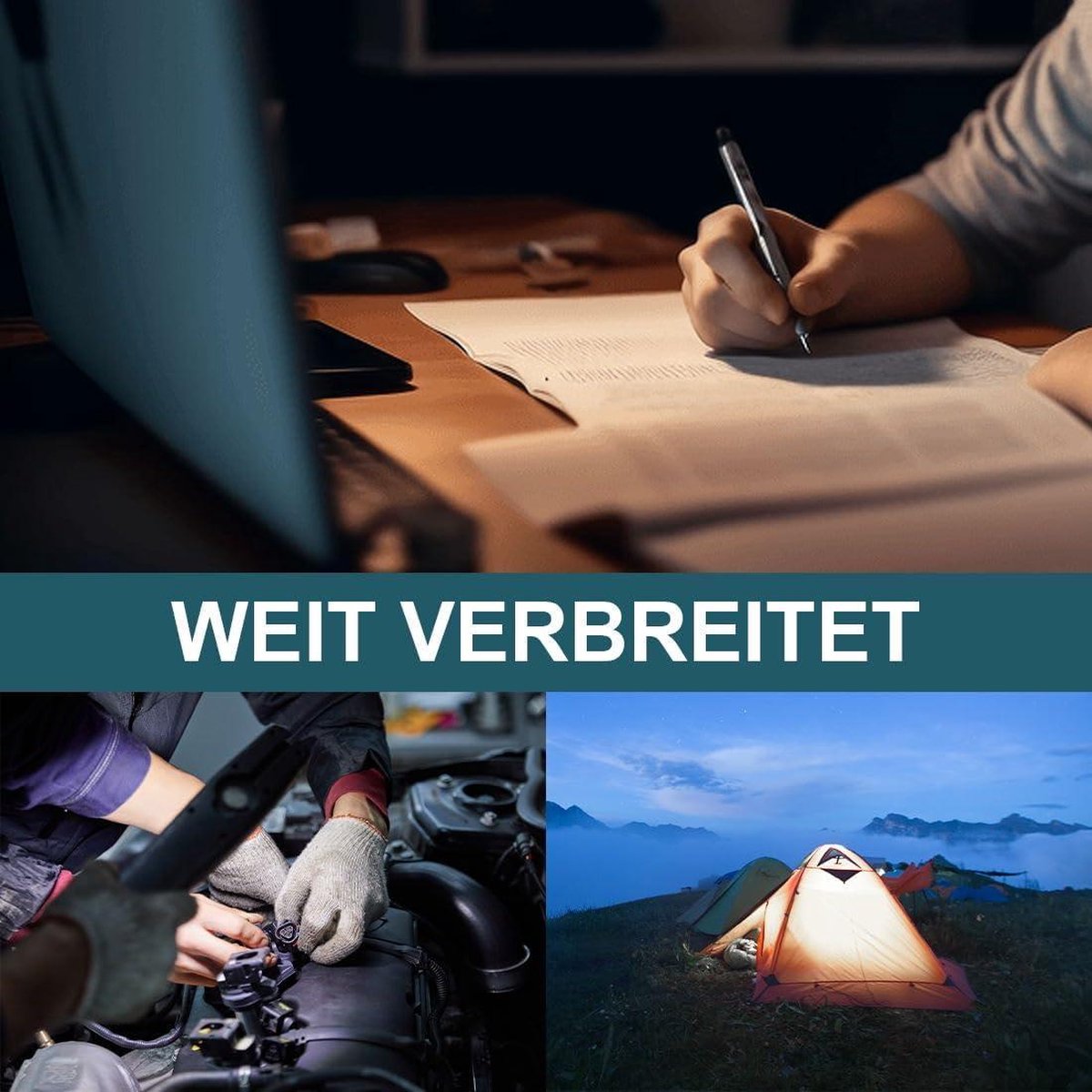 18 V 50 W draadloze schijnwerper - Batterijlamp Makita - USB-opladen - Draagbare LED-werklamp - Autoreparatie - Thuisverlichting - Camping - Vissen - 10 cm