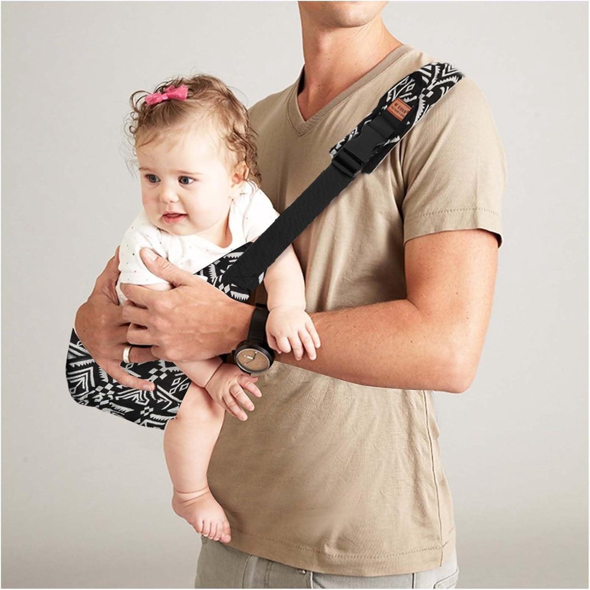 Toddler carrier side - Bonsai black with sunshade