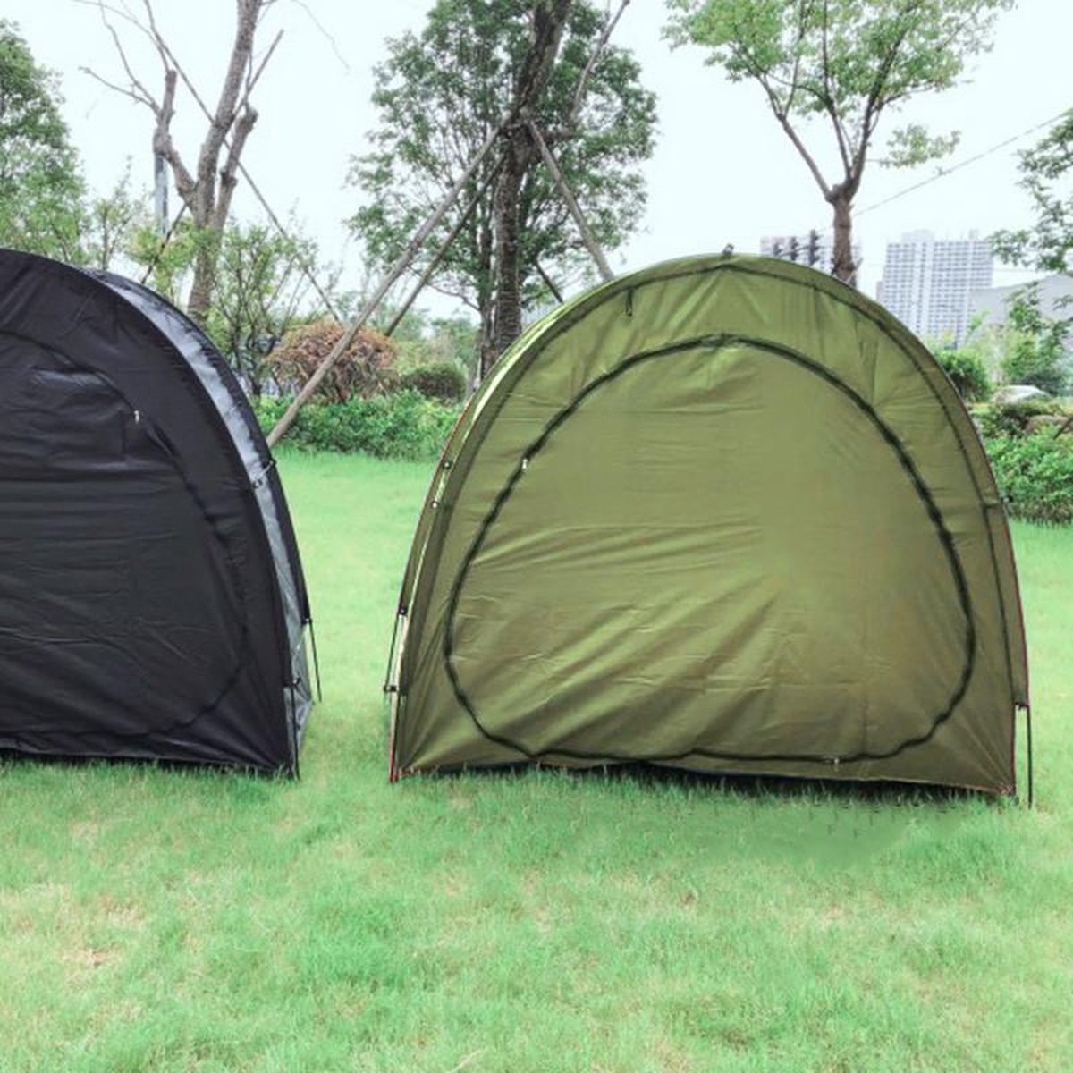Fietstent, fietsenschuurtent, tent voor outdoor camping - groen 200*80*165CM
