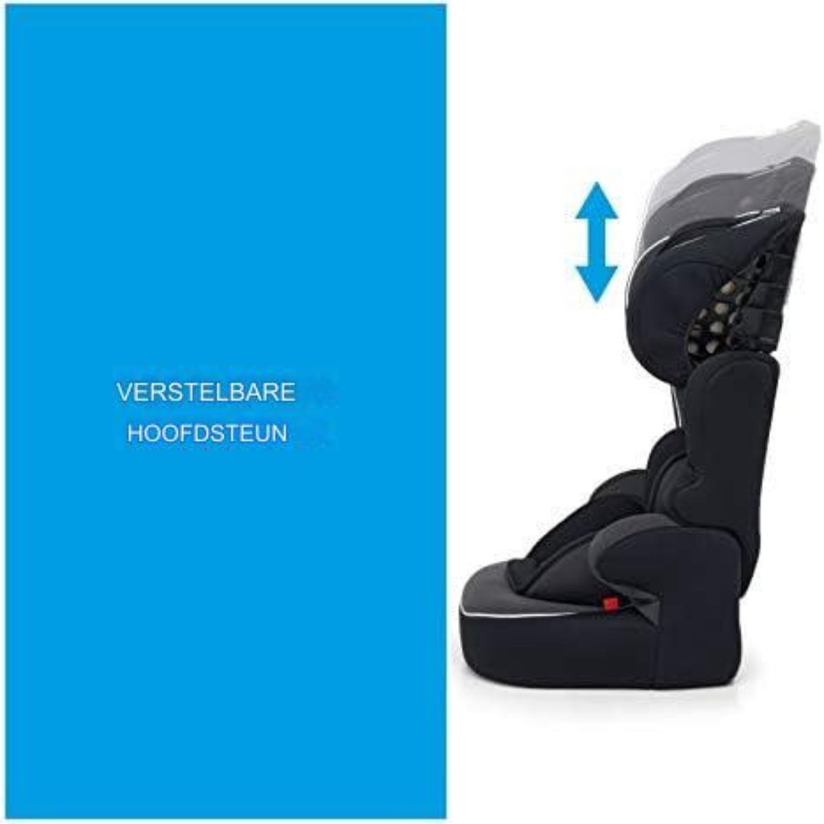 Autostoel groep 2 3 - Autostoel groep 1 2 3 - Autostoeltje voor kinderen - (9-36 kg), voor kinderen van 9 maanden tot 12 jaar, zonder IsoFix - Rood
