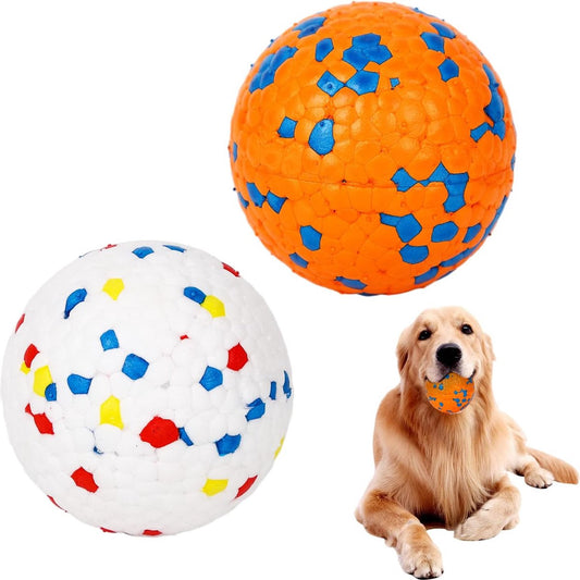 Dog Ball Dog Toy Ball Indestructible Dog Toy Ball Interactive Dog Balls Dog Water Play Ball Stretchy Dog Balls for Small, Medium and Large Dogs (7 cm) (Two)