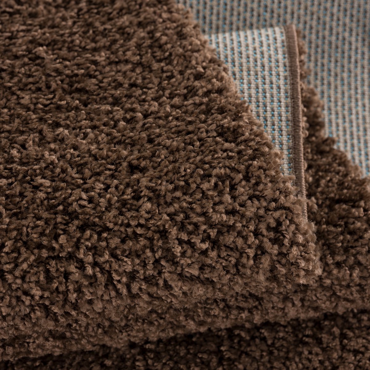 Loca Shaggy Vloerkleed Bruin - 140x200 CM - Hoogpolig Vloerkleed - Tapijt voor Woonkamer, Slaapkamer