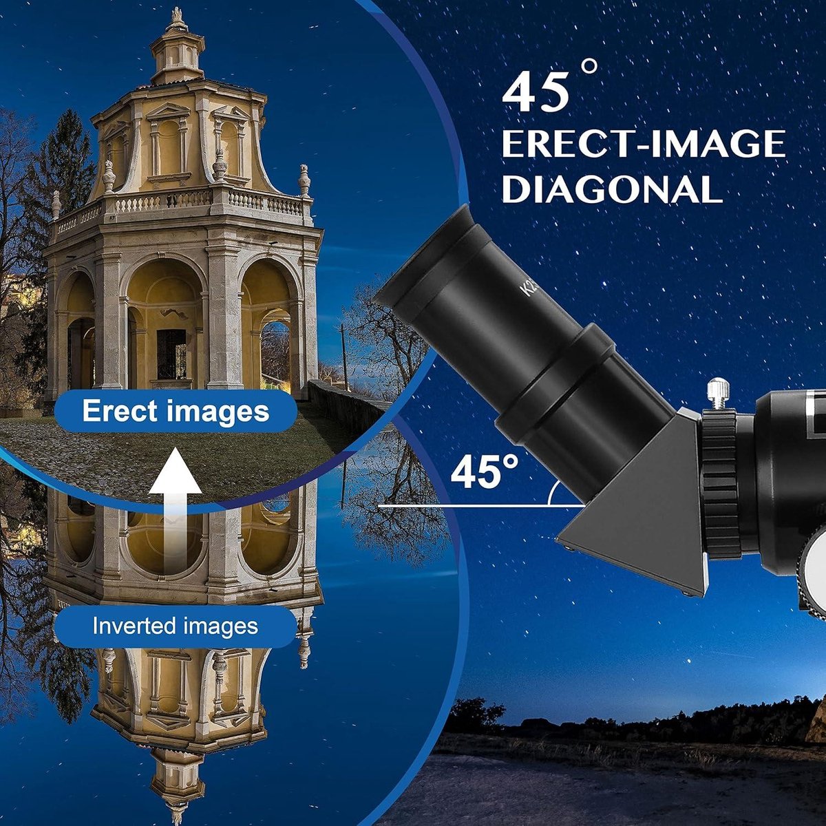 Telescopische Astronomie 70/400 telescoop voor beginners en kinderen - inclusief statief, smartphone-adapter en maanfilter