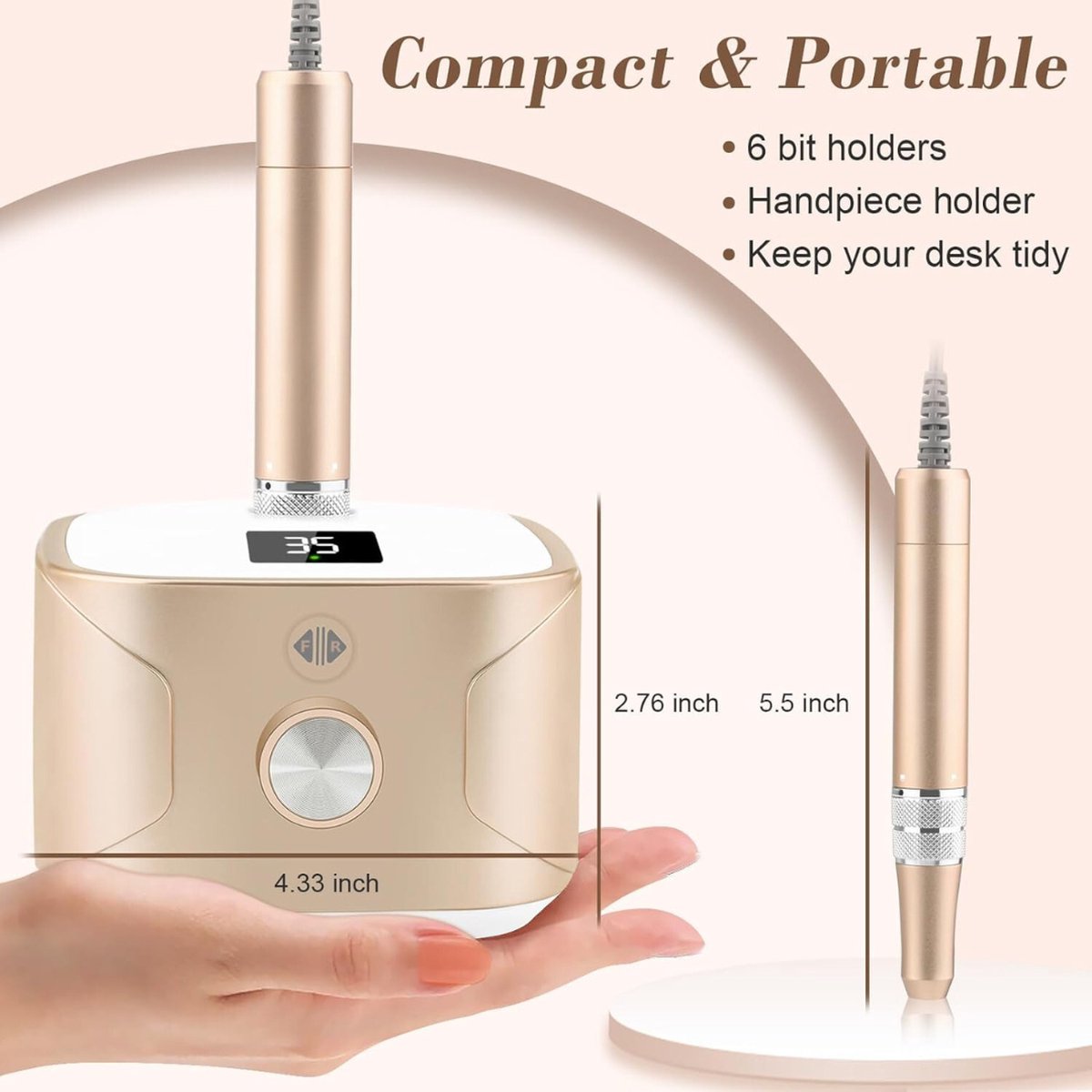 Nail drill - Nail drill set - Electric nail drill - Electric nail file - Nail drill for manicure pedicure - Manicure set - Pedicure set - Nail drill machine - Electric nail file for gel nails - Electric nail drill