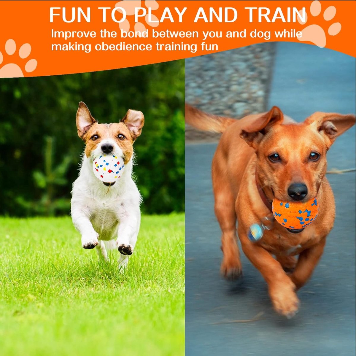 Dog Ball Dog Toy Ball Indestructible Dog Toy Ball Interactive Dog Balls Dog Water Play Ball Stretchy Dog Balls for Small, Medium and Large Dogs (7 cm) (Two)