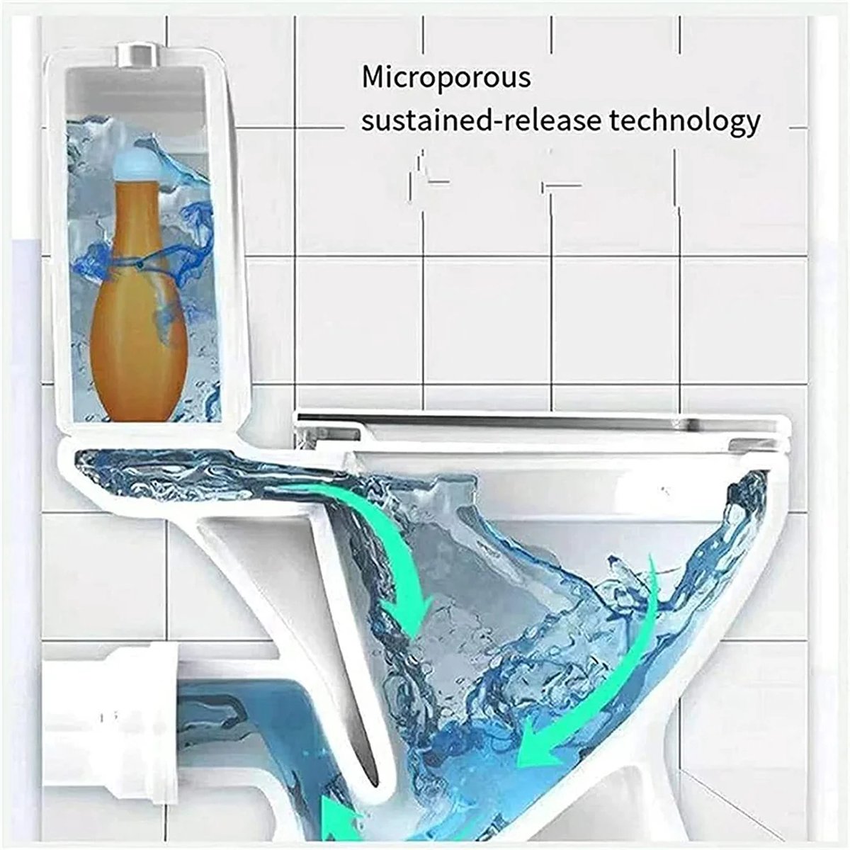 Automatic Toilet Cleaner and Bathroom Air Freshener – Clog Remover and Stain Remover – Household Accessories