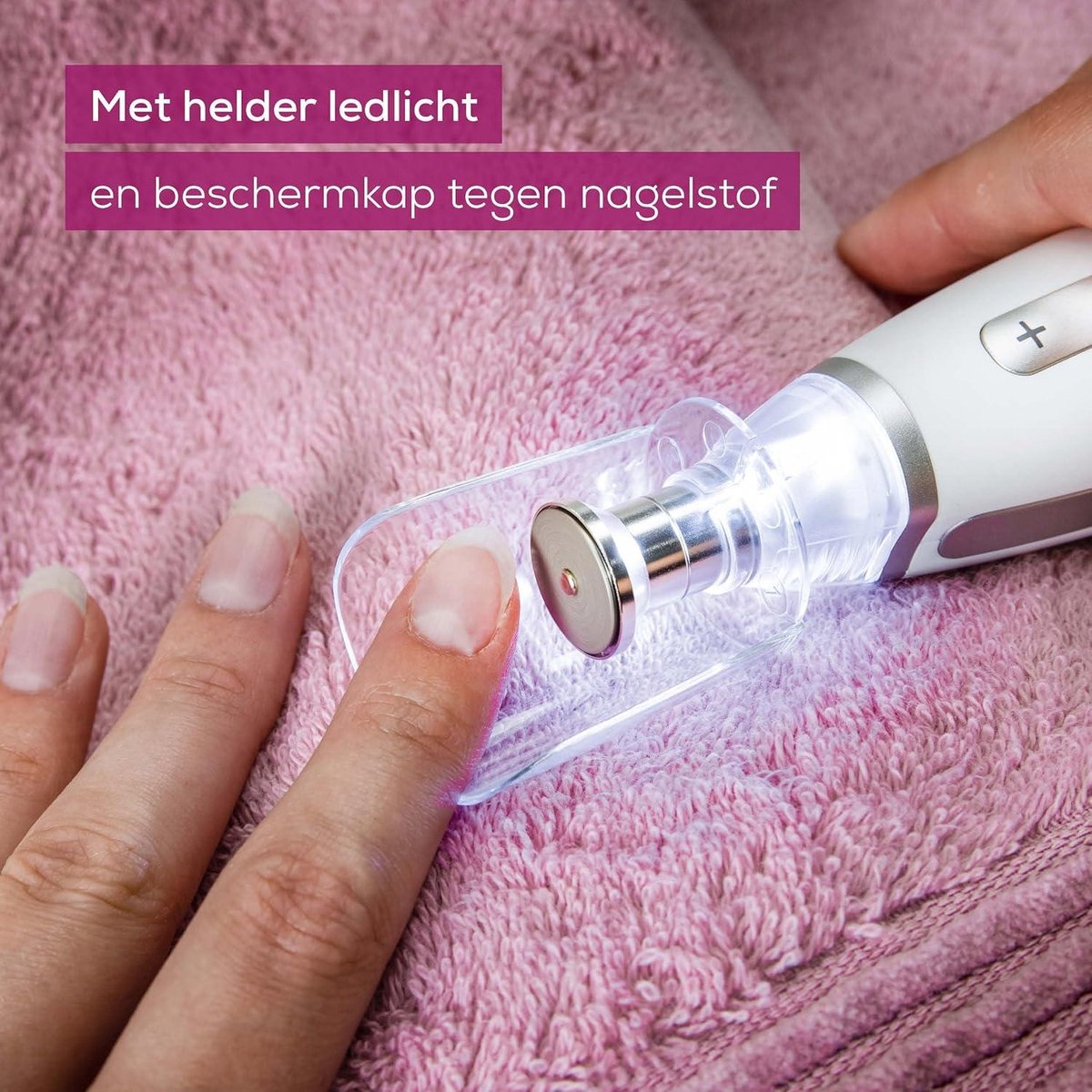 Beurer MP 62 manicure-pedicureset - elektrische nagelvijl met 10 hoogwaardige nagelverzorgingshulpstukken - LED-licht - traploze snelheidsregeling - opbergetui - html-content nodig Nagelvijl elektrisch