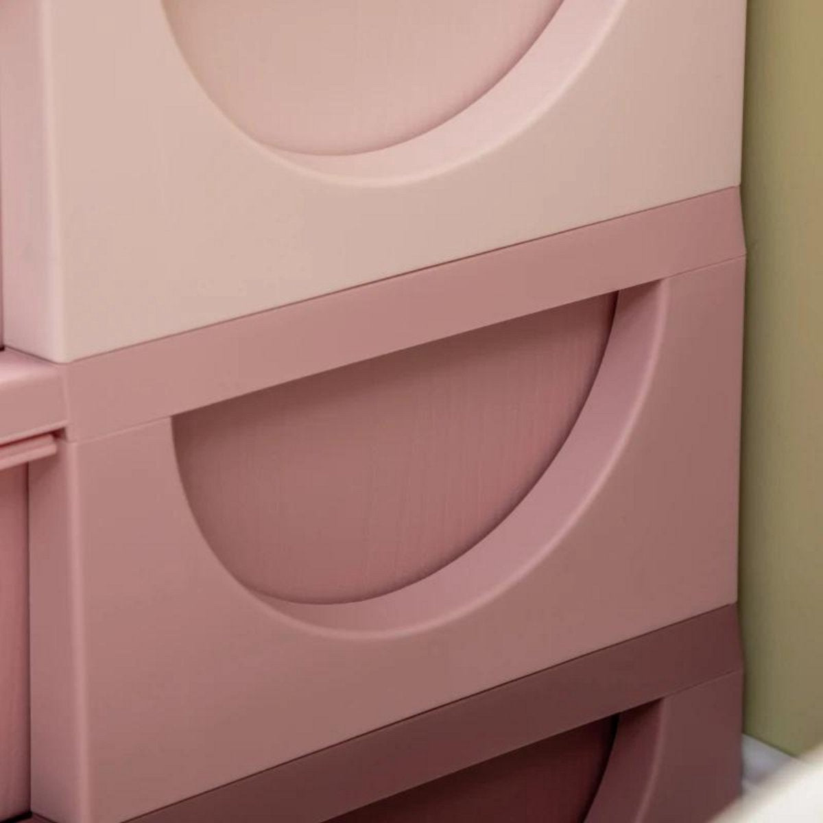 Storage boxes - Drawer cabinet with storage box - Toy organizer - Toy cabinet - Pink - 75L x 37W x 56.5H cm