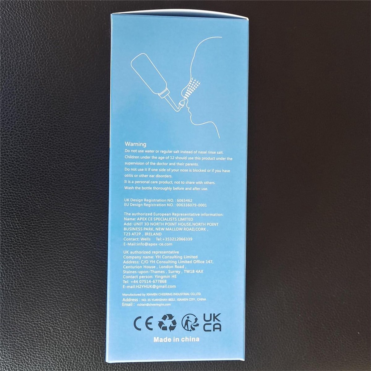 80 x Zout + 1 x Neusdouchefles (300 ml) - Neusspoeling voor Sinus Rinse neusdouche
