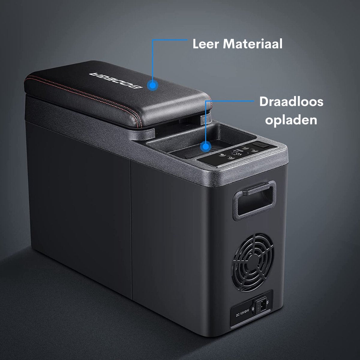 Coolbox - Draagbare koelkast voor de auto, 8 liter, draagbare elektrische koelkast, koelkast, vriezer, handmatige bediening en app-bediening, 12/24 V DC vriezers voor reizen, picknick, camping, thuisgebruik