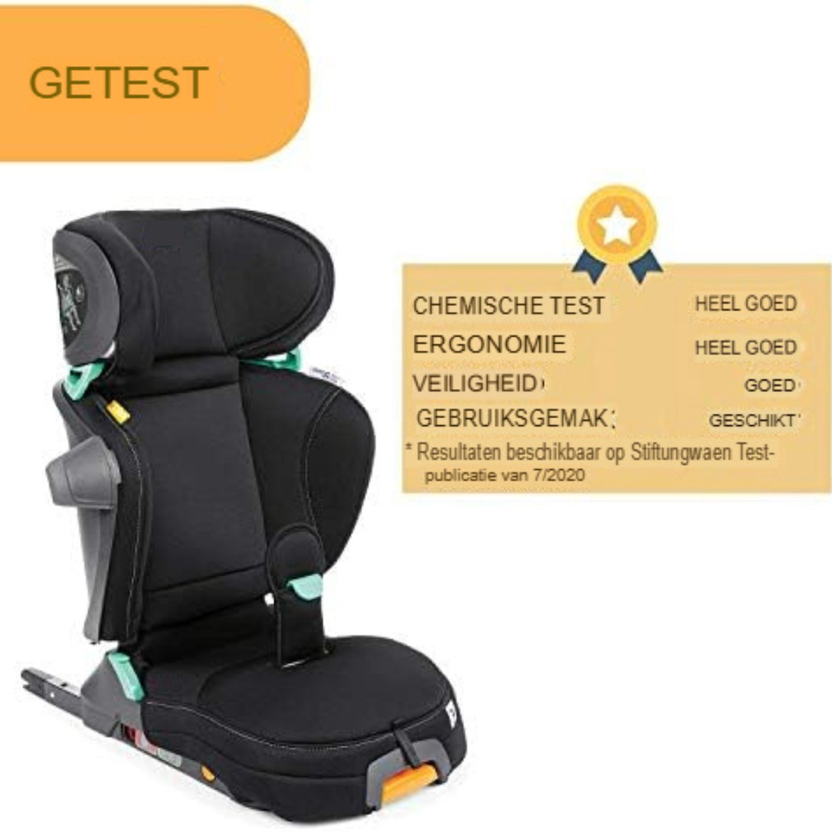 Kinderstoel Auto- Kinderzitje Auto- Zitverhoger Auto- Kinderzitje Stoelverhoger- Zwart