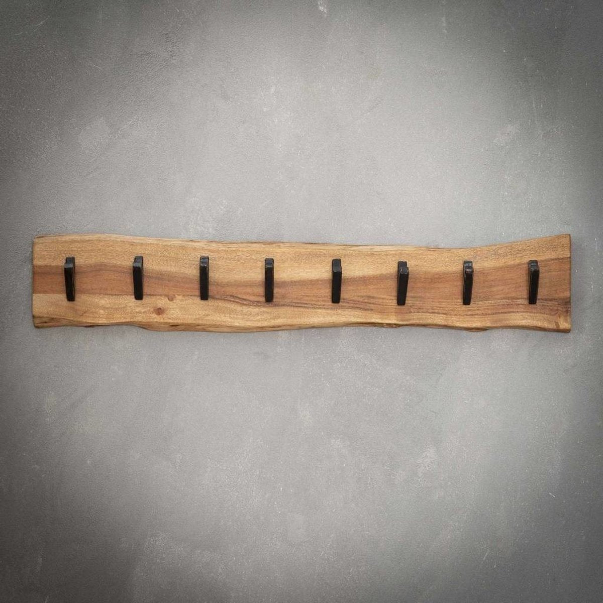 Kapstok Edge 8 Haken Acacia Naturel 90cm