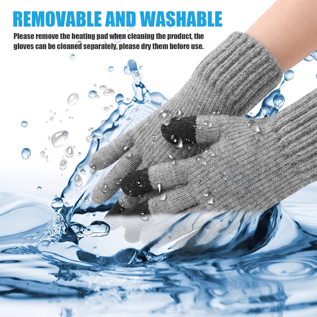 Heated gloves - Electric gloves - One size - Rechargeable