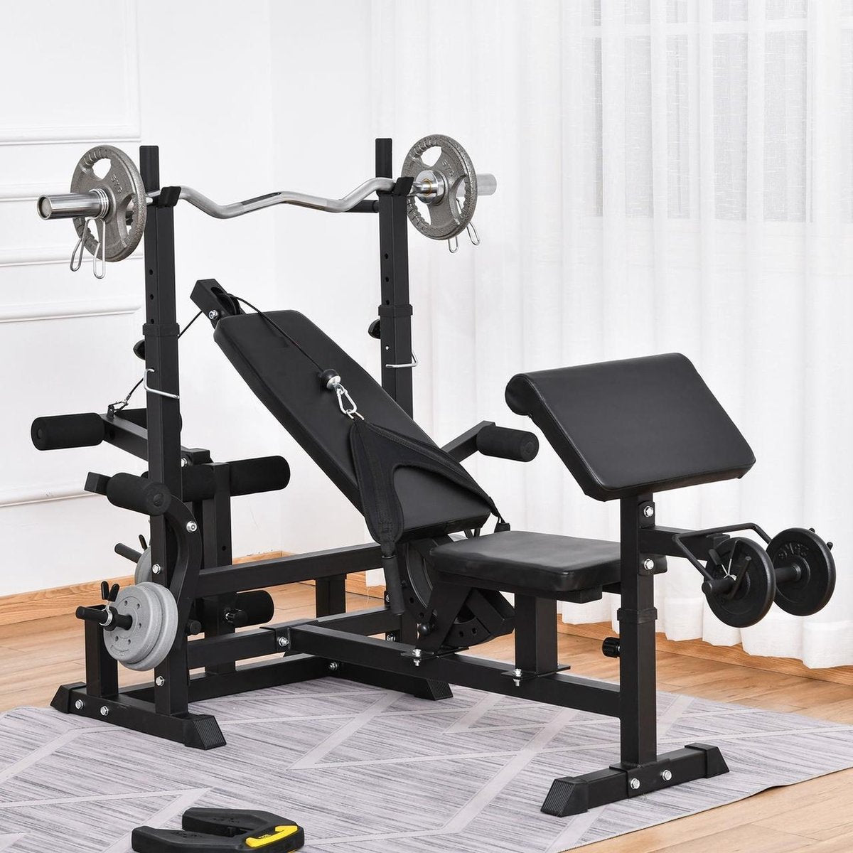 Halterbank - Fitnessbank - Trainingsbank - Fitnessbank - Fitness - Multifunctioneel
