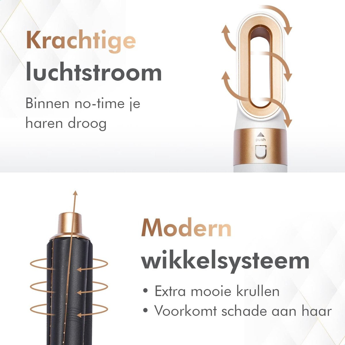 Airstyler 5-in-1, krultang, föhn, heteluchtborstel, föhnborstel