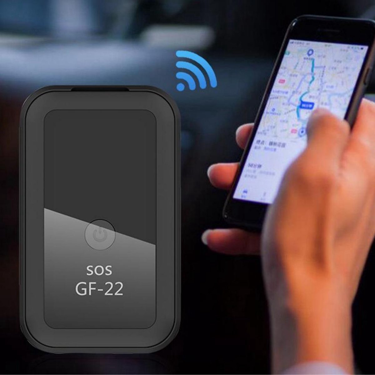 GPS Auto Tracker - Volgsysteem Met Alarm - Zwart