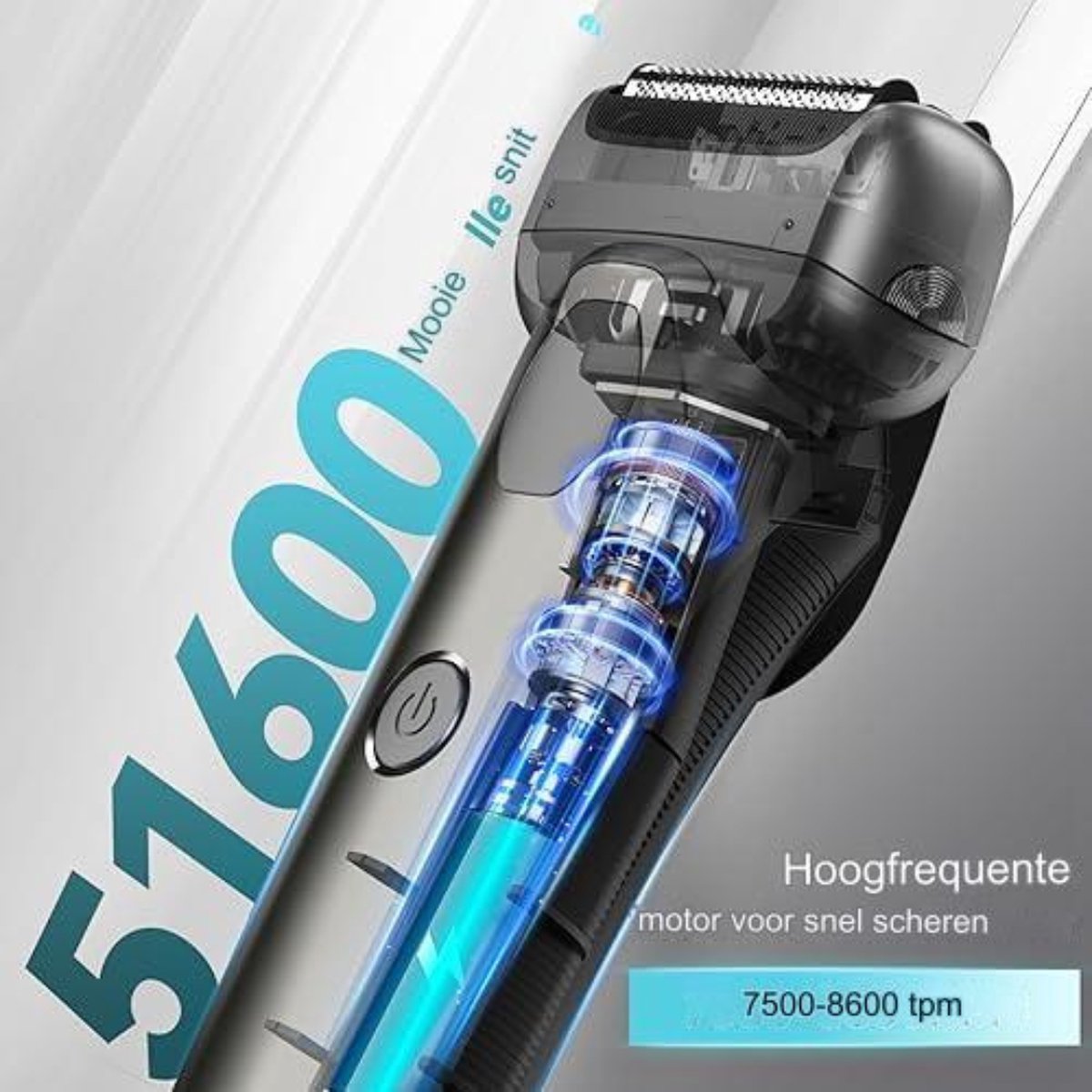 Bodygroomer Mannen - Bodytrimmer Heren - Bodyshaver Mannen - Lichaamsgroomer - 360° Flex - Waterdicht - LED-scherm - Grijs