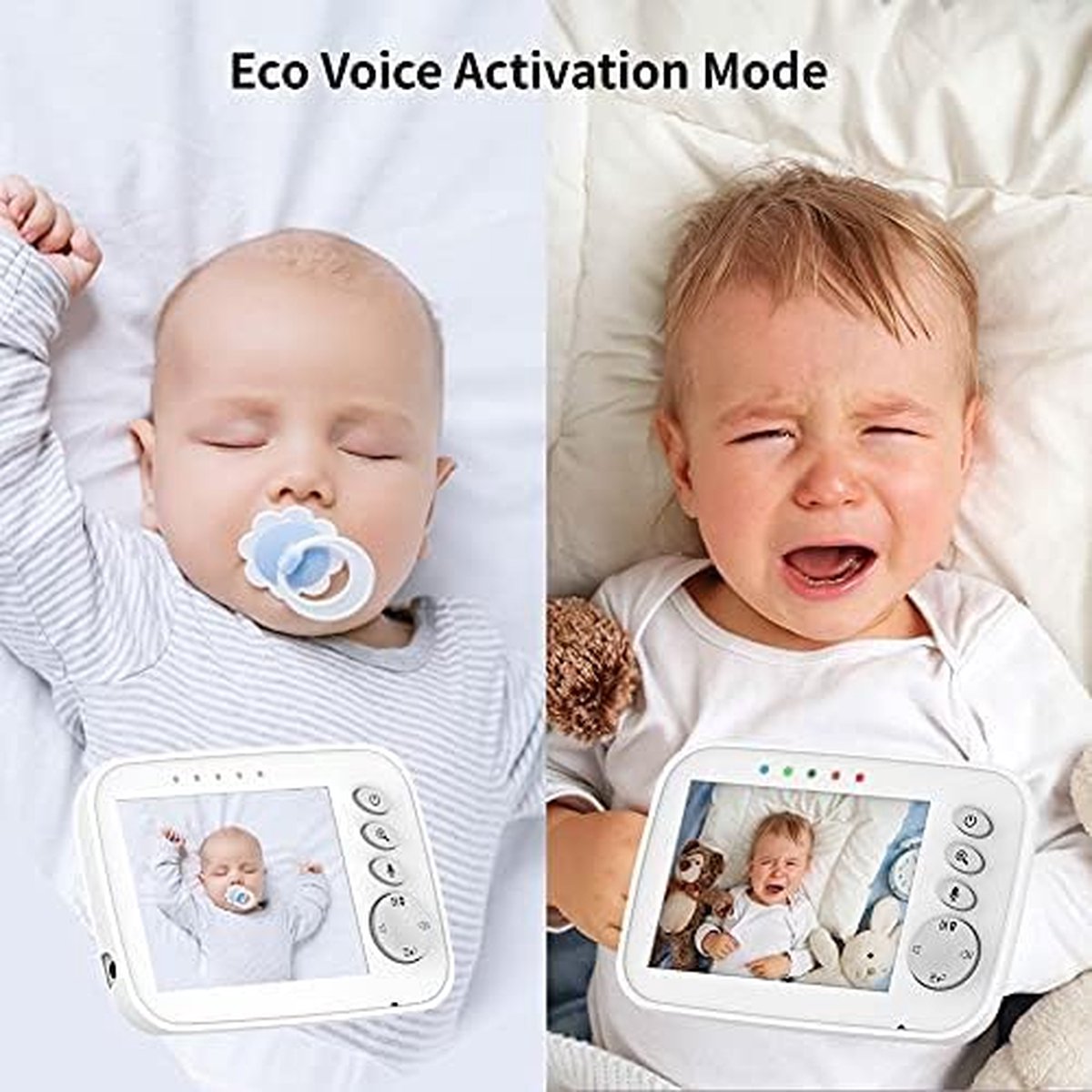 Video Baby Monitor - 3.2 Inch Video Baby Monitor - Talk Back Function - Night Vision - Wireless