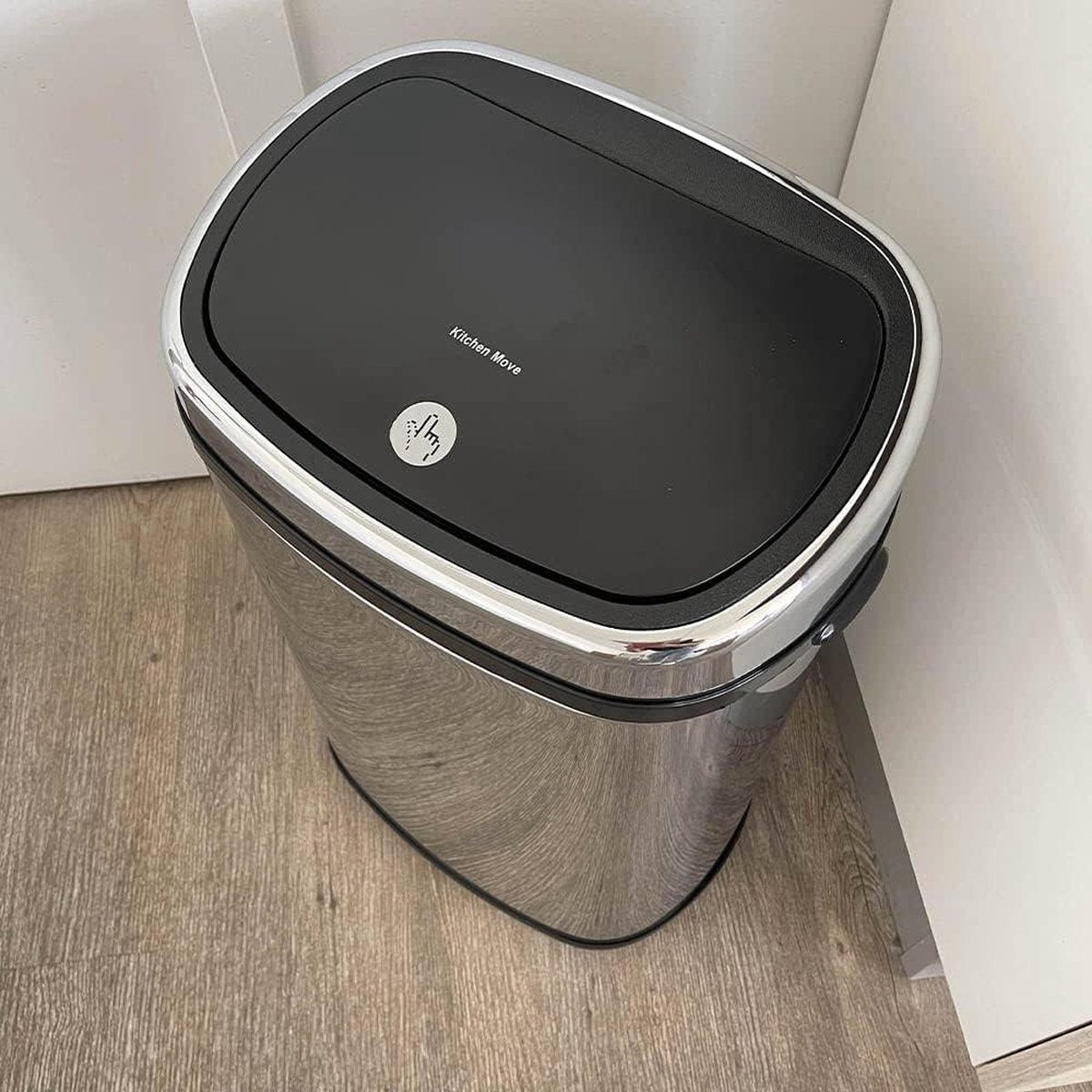 Poubelle 60L CITY Inox - One Touch Afvalbak met Sensor vuilnisbak 60 liter