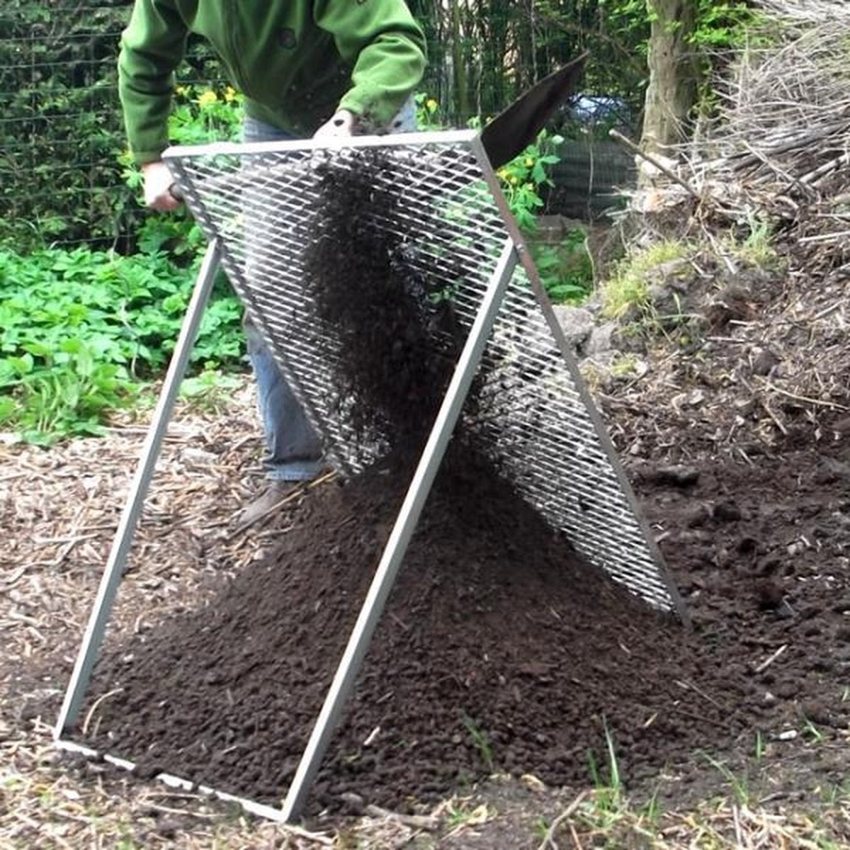 Large garden sieve for compost, soil...60 x 100 cm