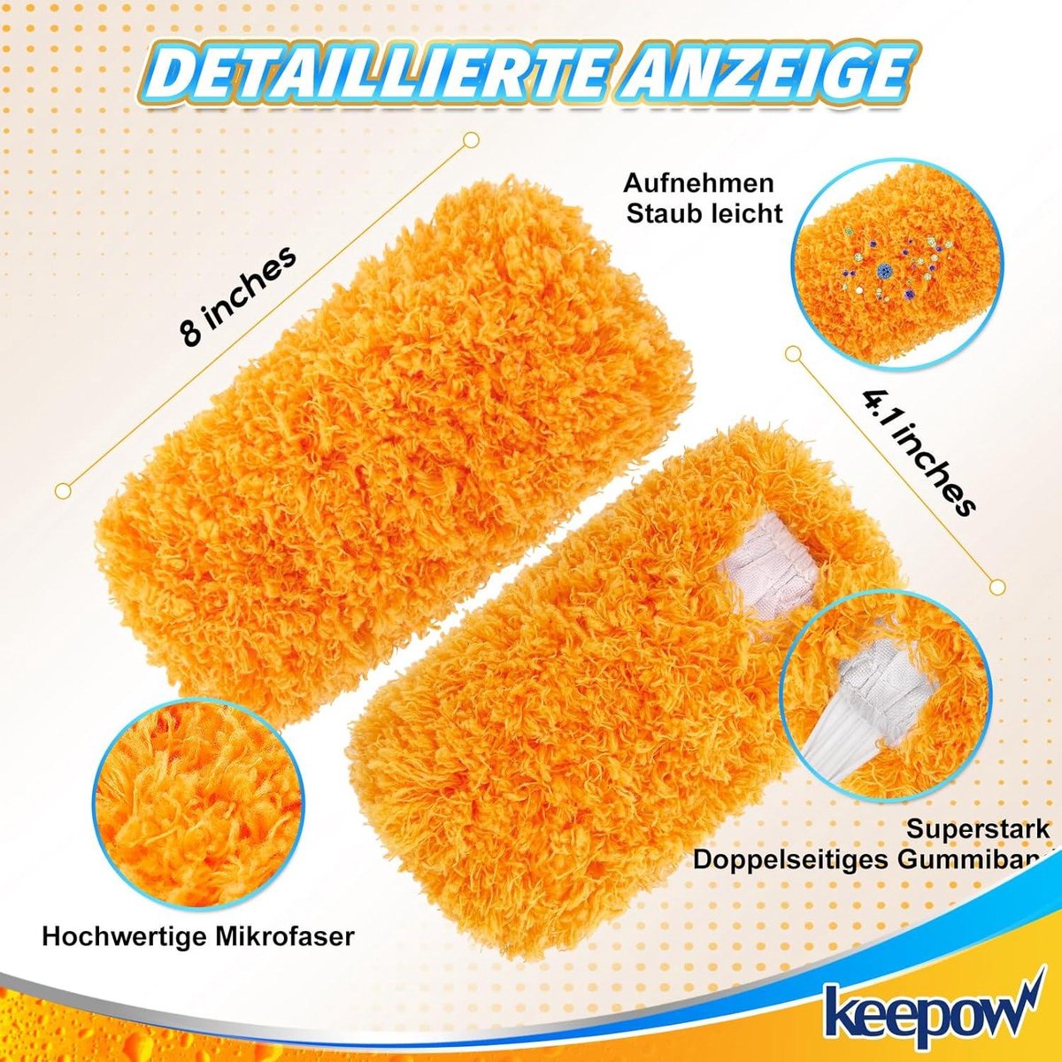 Navulling herbruikbare stofmagneet - Swiffer stofmagneet XXL & Swiffer Duster 360° - plumeau navulverpakking (4 stuks) Plumeau