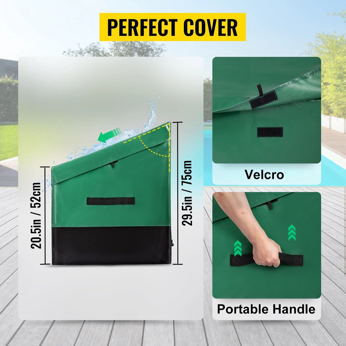 Opbergbox Tuin - Tuinkussenbox - Tuinkist - Kussendoos - Weersbestendig - Waterdicht - 870L - 147x86x108x77 cm - Tuinbox - Groen