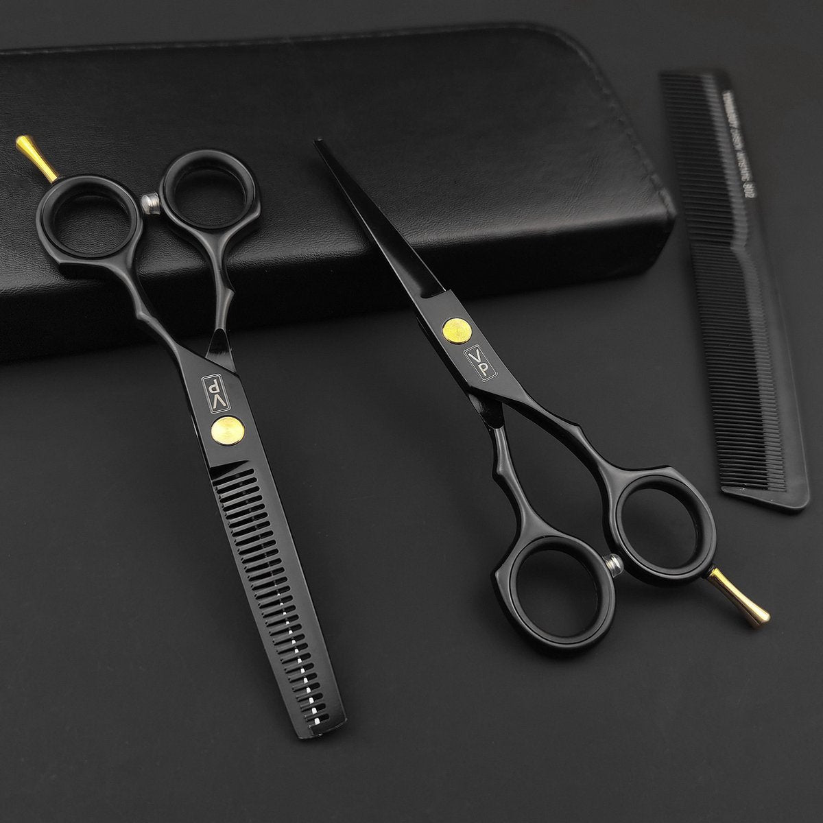 Hair Scissors 5.5 Hair Cutting Shears Professional Hairdresser Scissors Barber Shears Hair Accessory Set