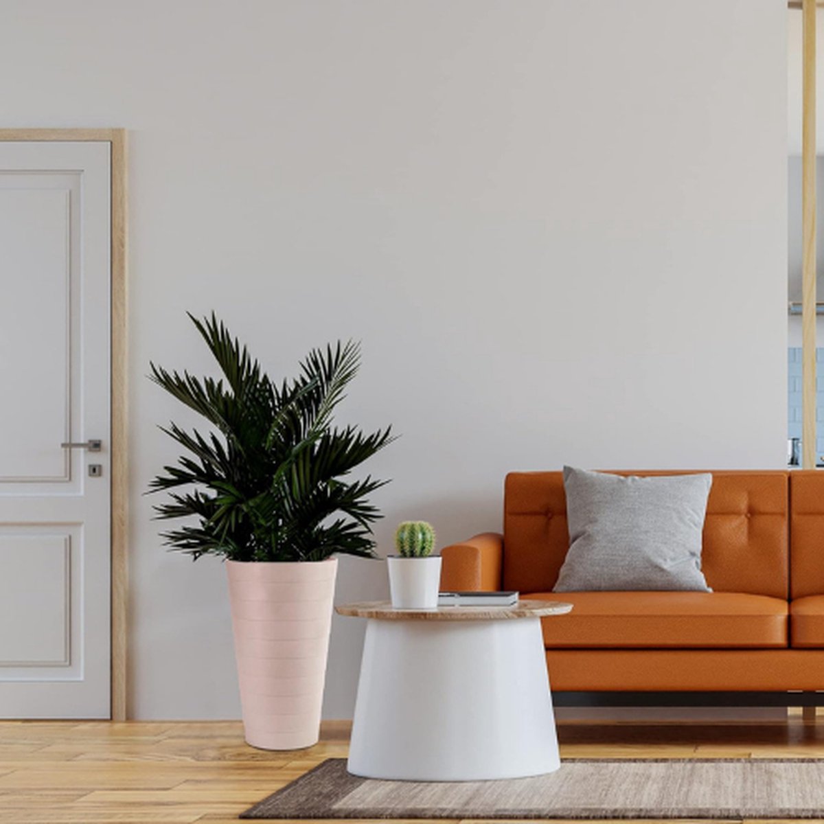 Tall Plant Pot 2pcs - Indoor and Outdoor Planters - 50cm Plant Container - Flower Box - Large Plant Pot