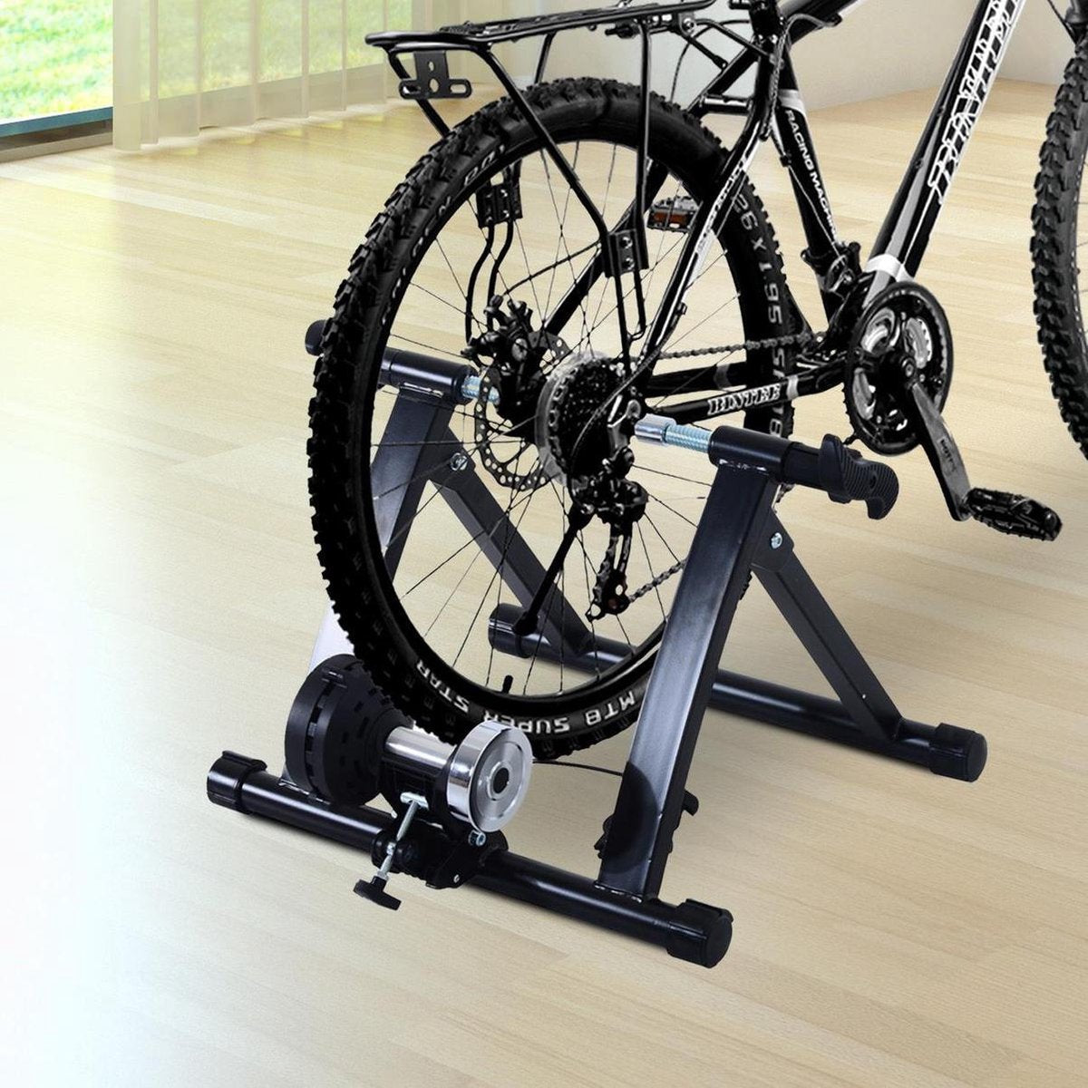 Fietstrainer - Ergotrainer - Hometrainer - 26-28“ - Magneetrem - Grijs