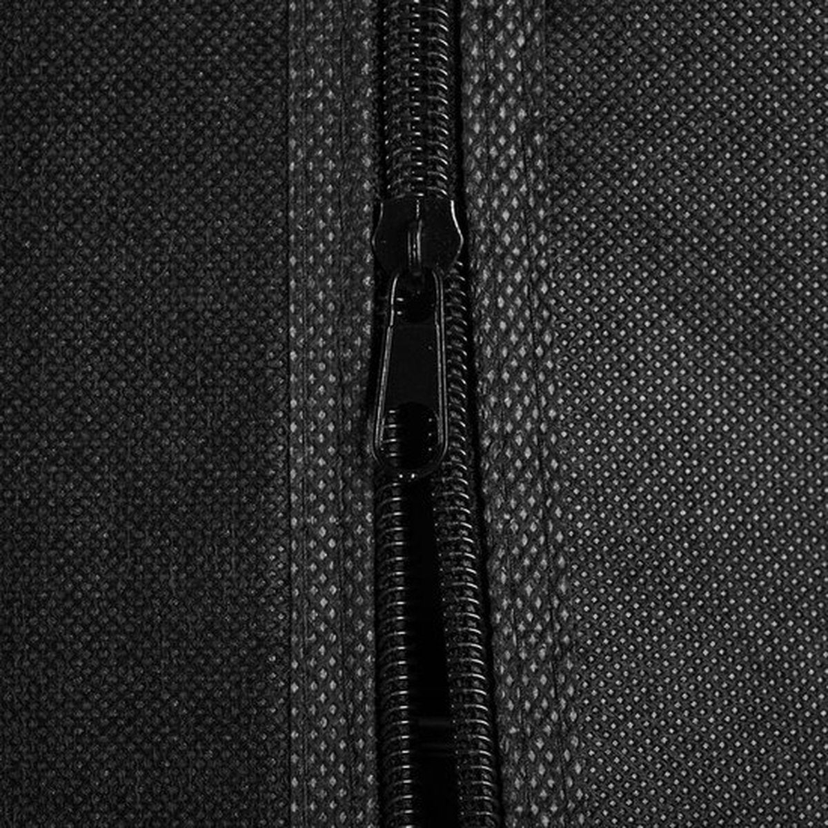 Fabric Wardrobe XXL 170 x 170 x 42 cm - Camping Cabinet - 14 Shelves - 3 Doors - 2 Hanging Rails - Black