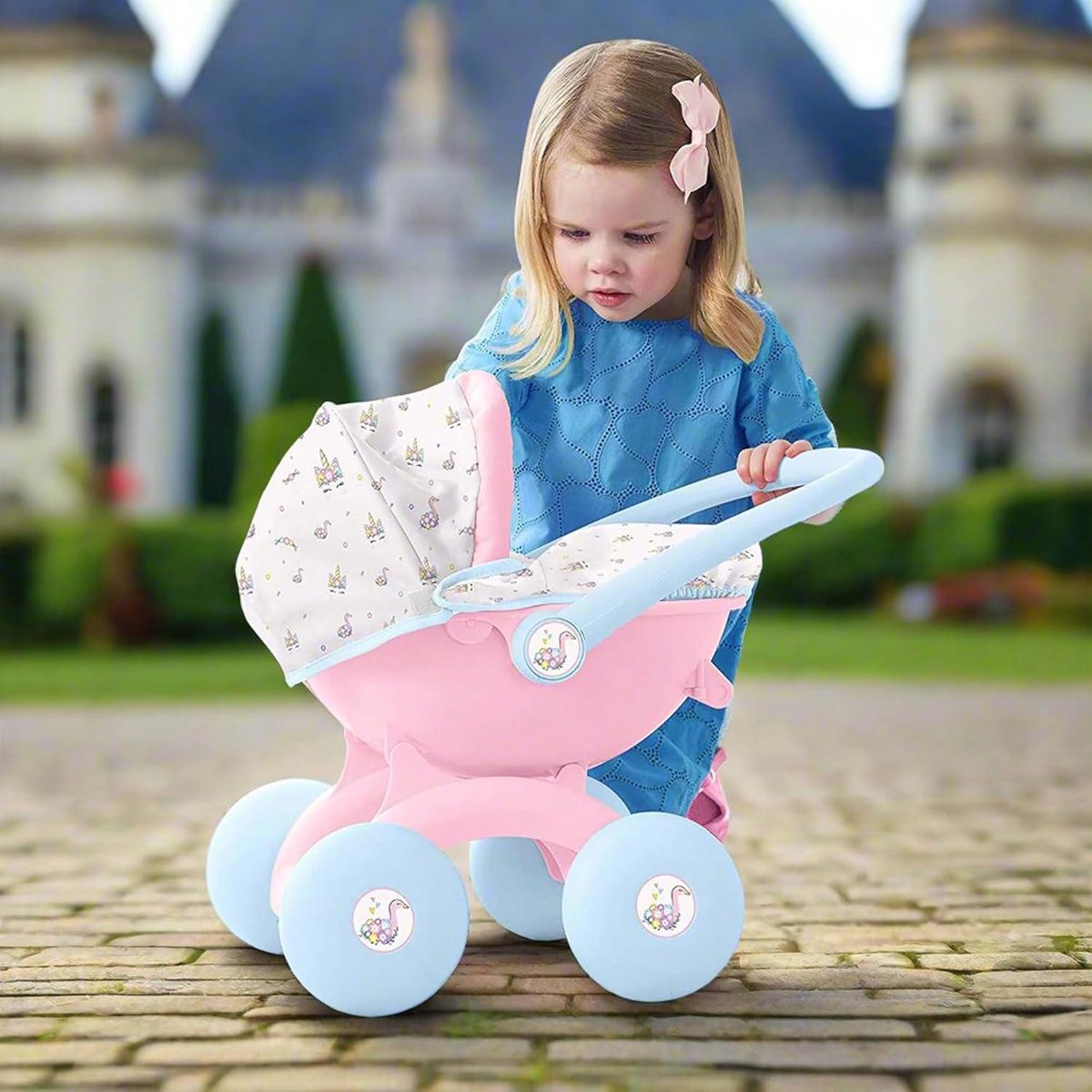 4-in-1 speelgoedwandelwagen voor meisjes en jongens van 18 maanden en ouder