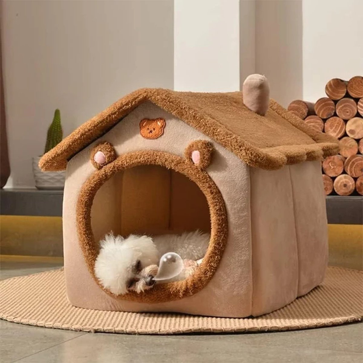 Foldable Waterproof Cat House - for Outdoor Use - Comfortable Nest for Small Dogs, Kittens, and Puppies