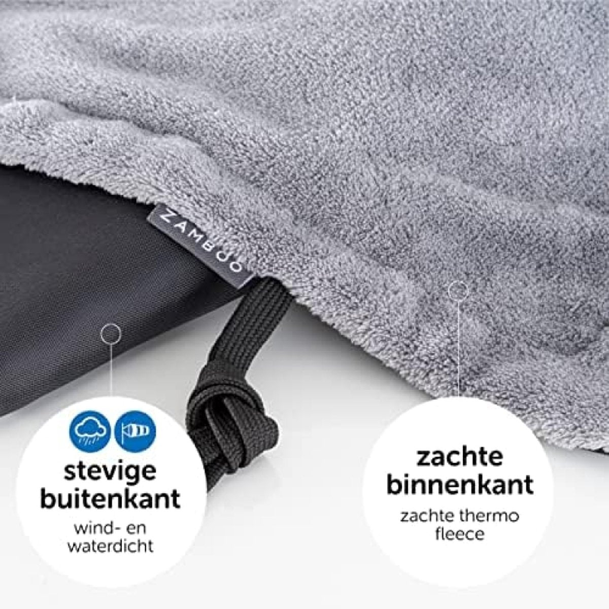Luxe Kinderwagendeken - Alternatief voor Voetenzak - Universeel voor Wandelwagen, Kinderwagen en Buggy - Waterafstotende 4-seizoenen Fleece Deken - met Draagtas